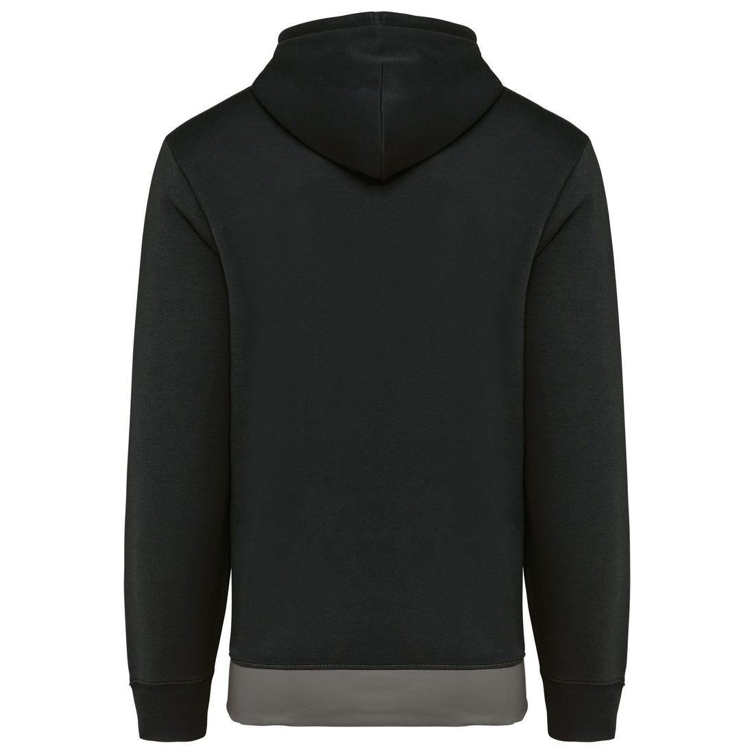Driekleurige unisex sweater met capuchon