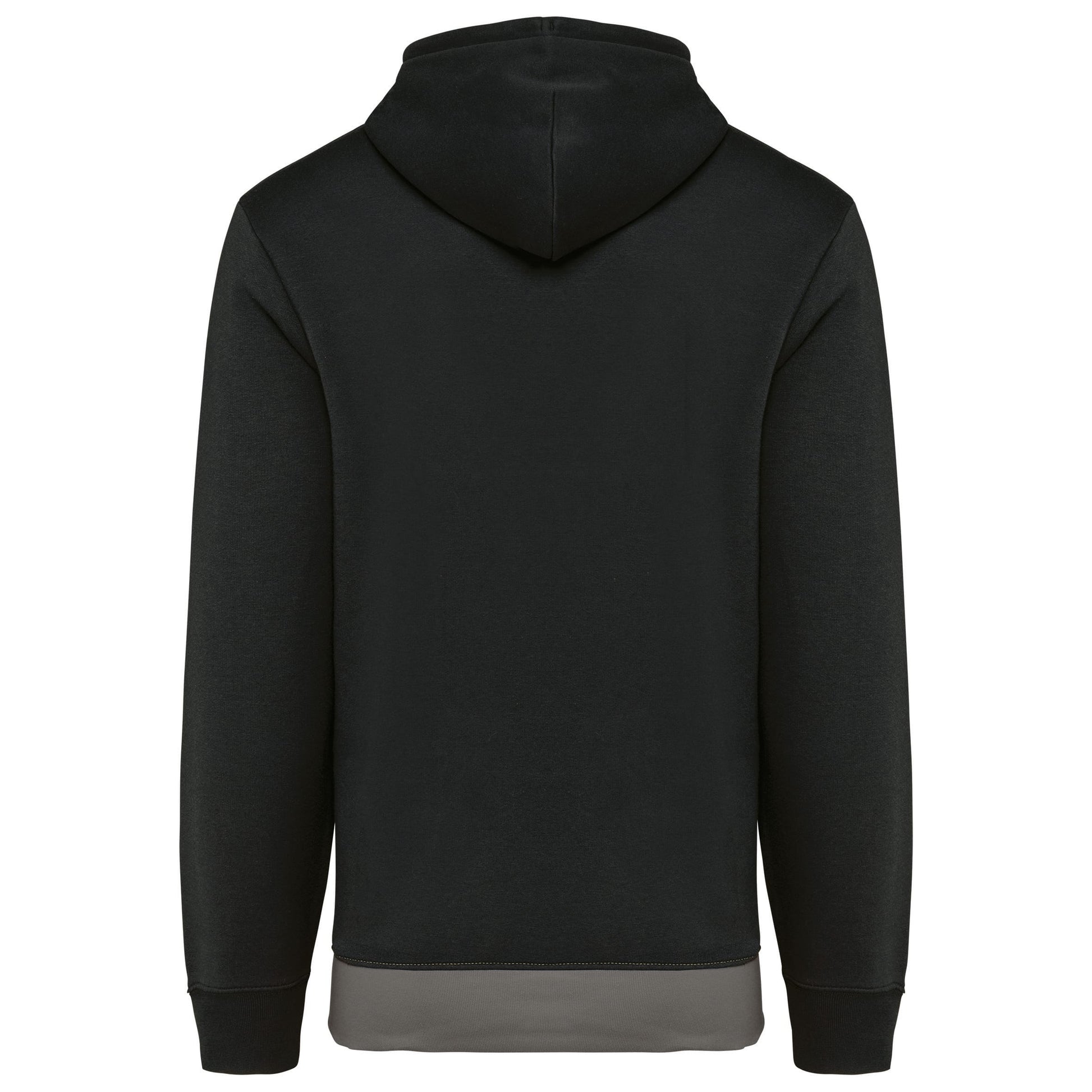 Driekleurige unisex sweater met capuchon