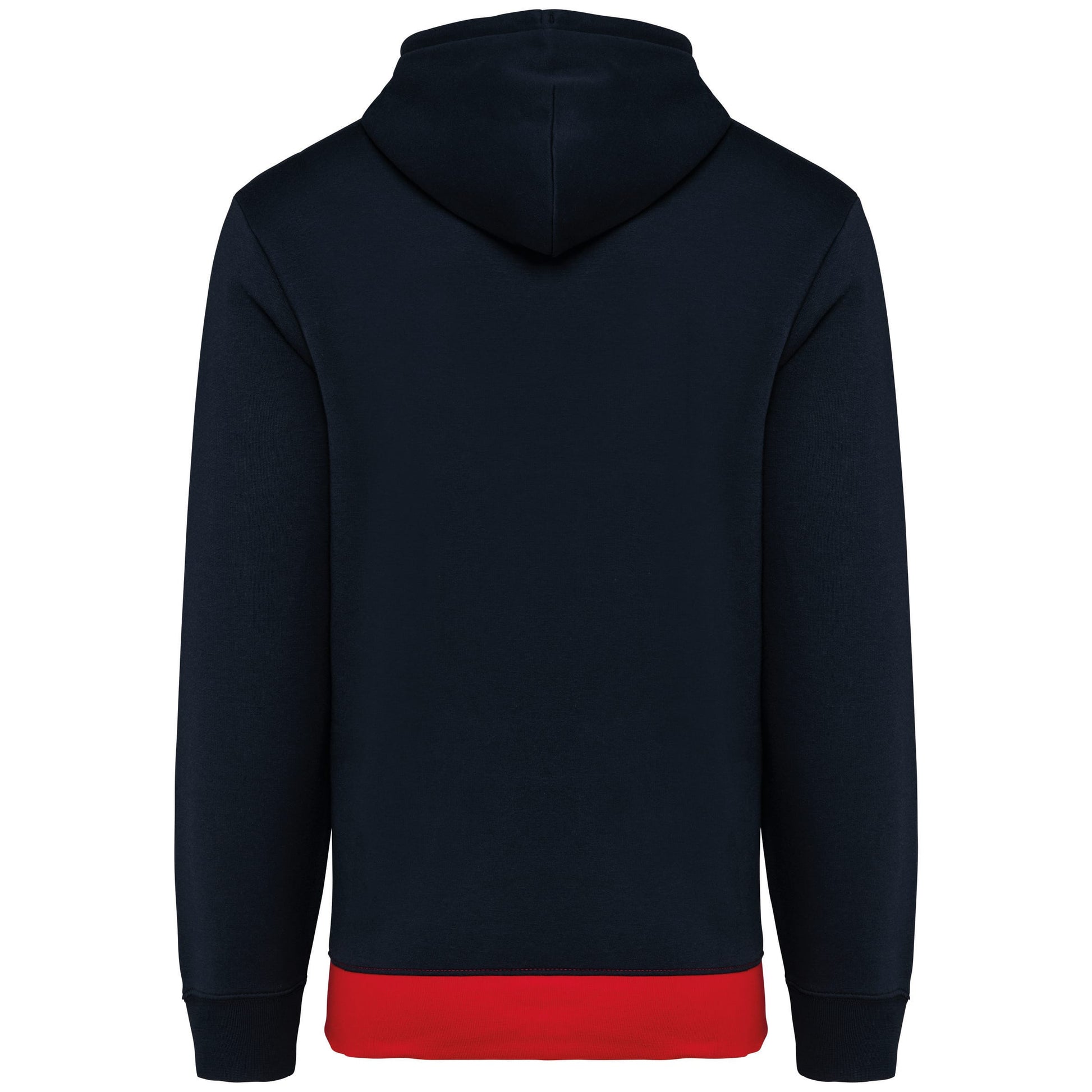 Driekleurige unisex sweater met capuchon