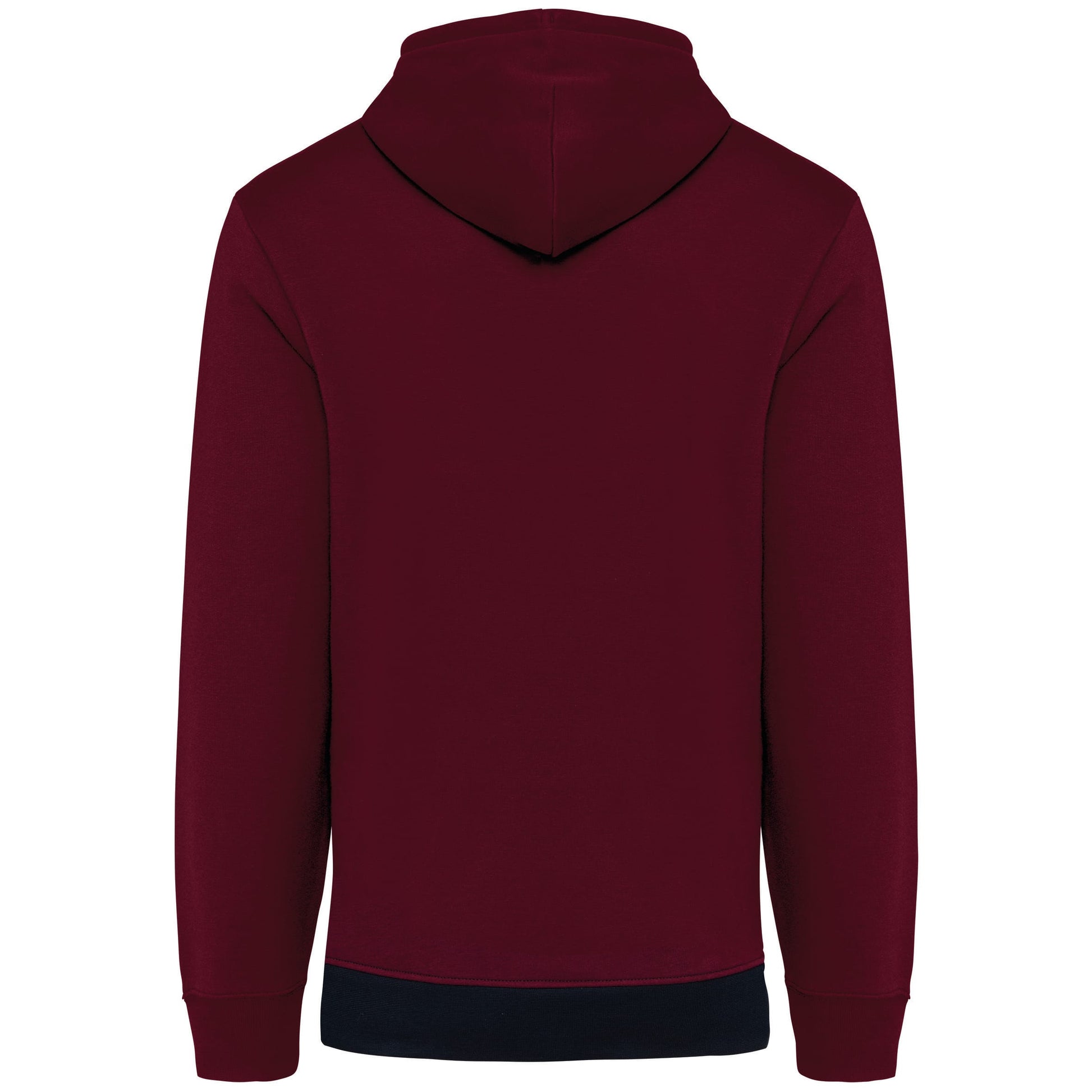 Driekleurige unisex sweater met capuchon