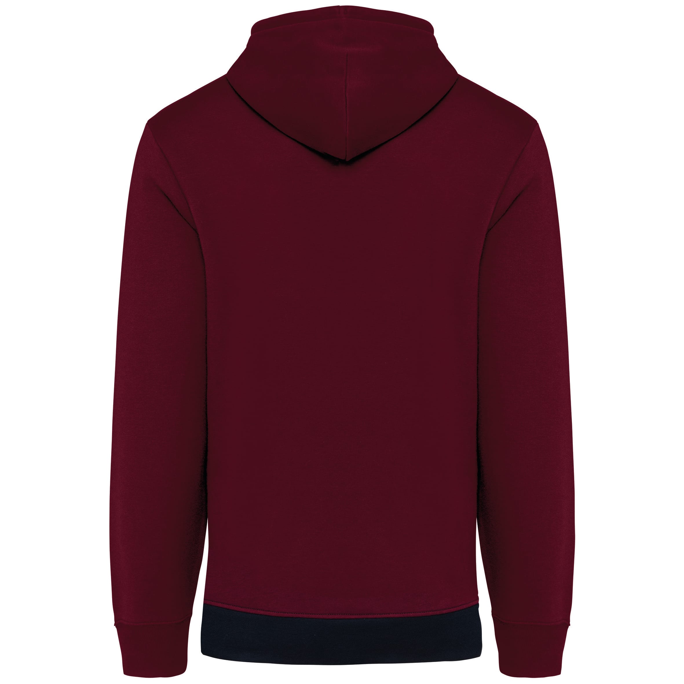 Driekleurige unisex sweater met capuchon