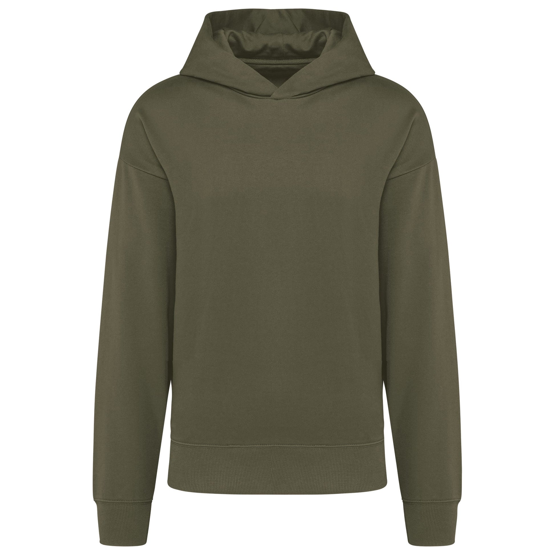 Oversized fleece sweater met capuchon