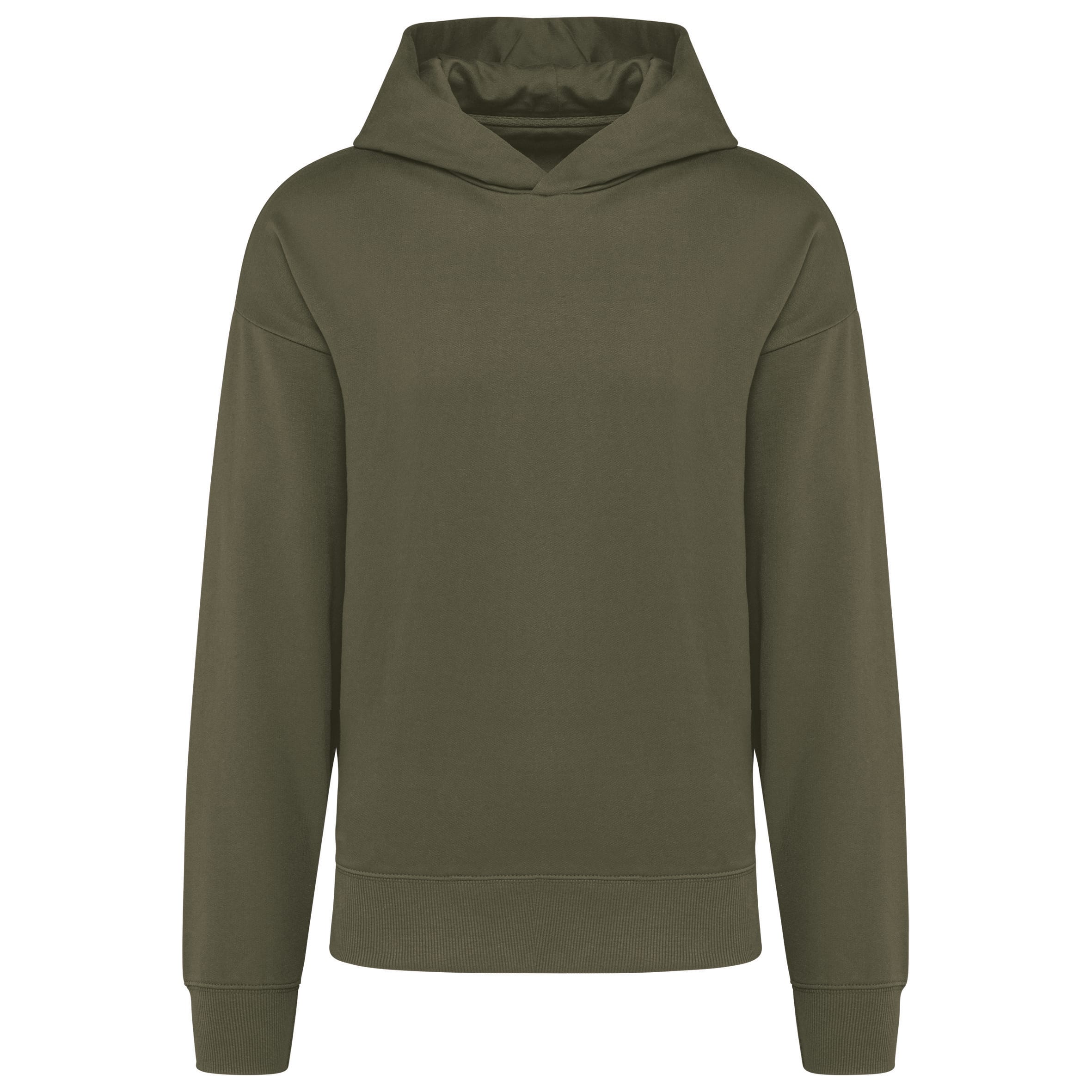 Oversized fleece sweater met capuchon