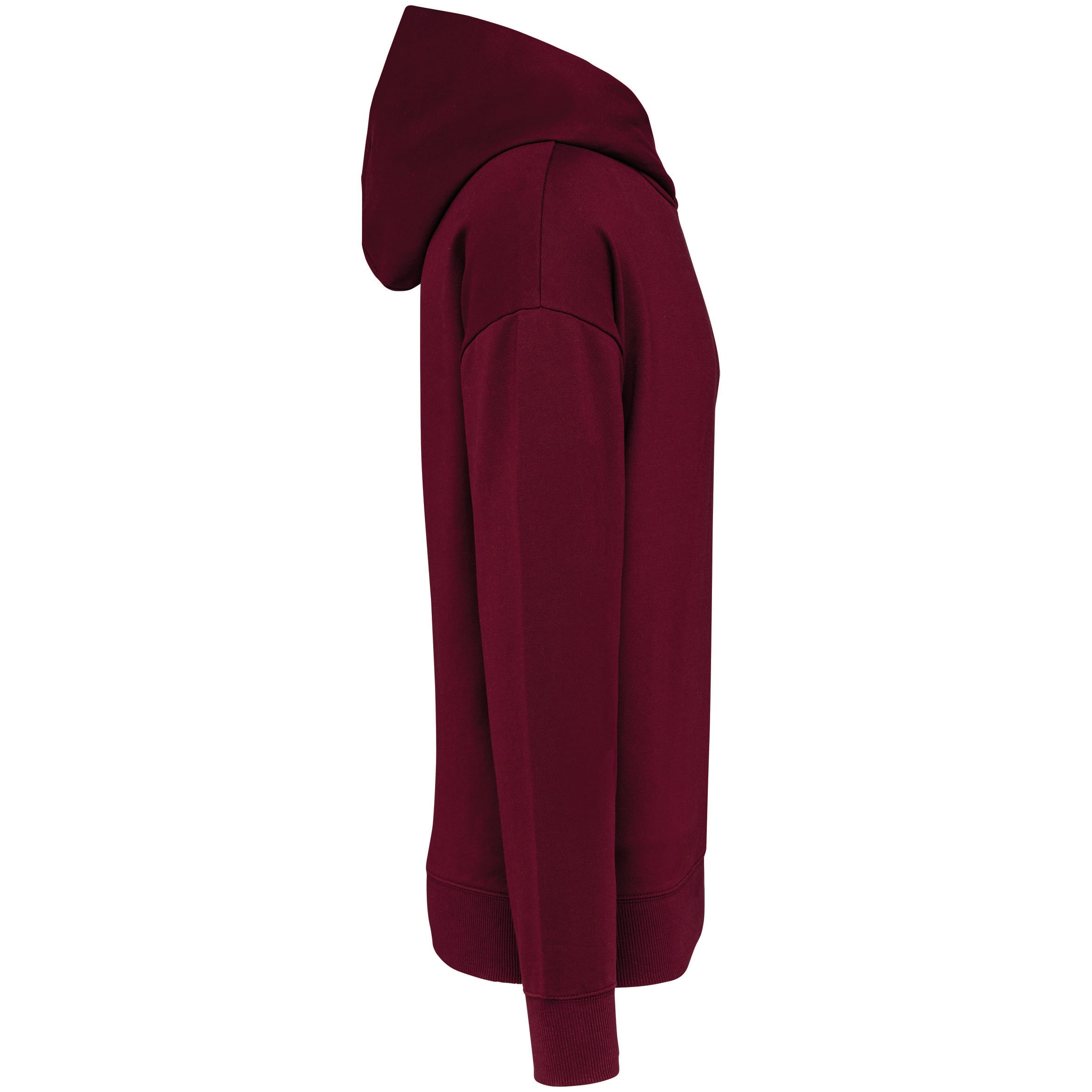 Oversized fleece sweater met capuchon