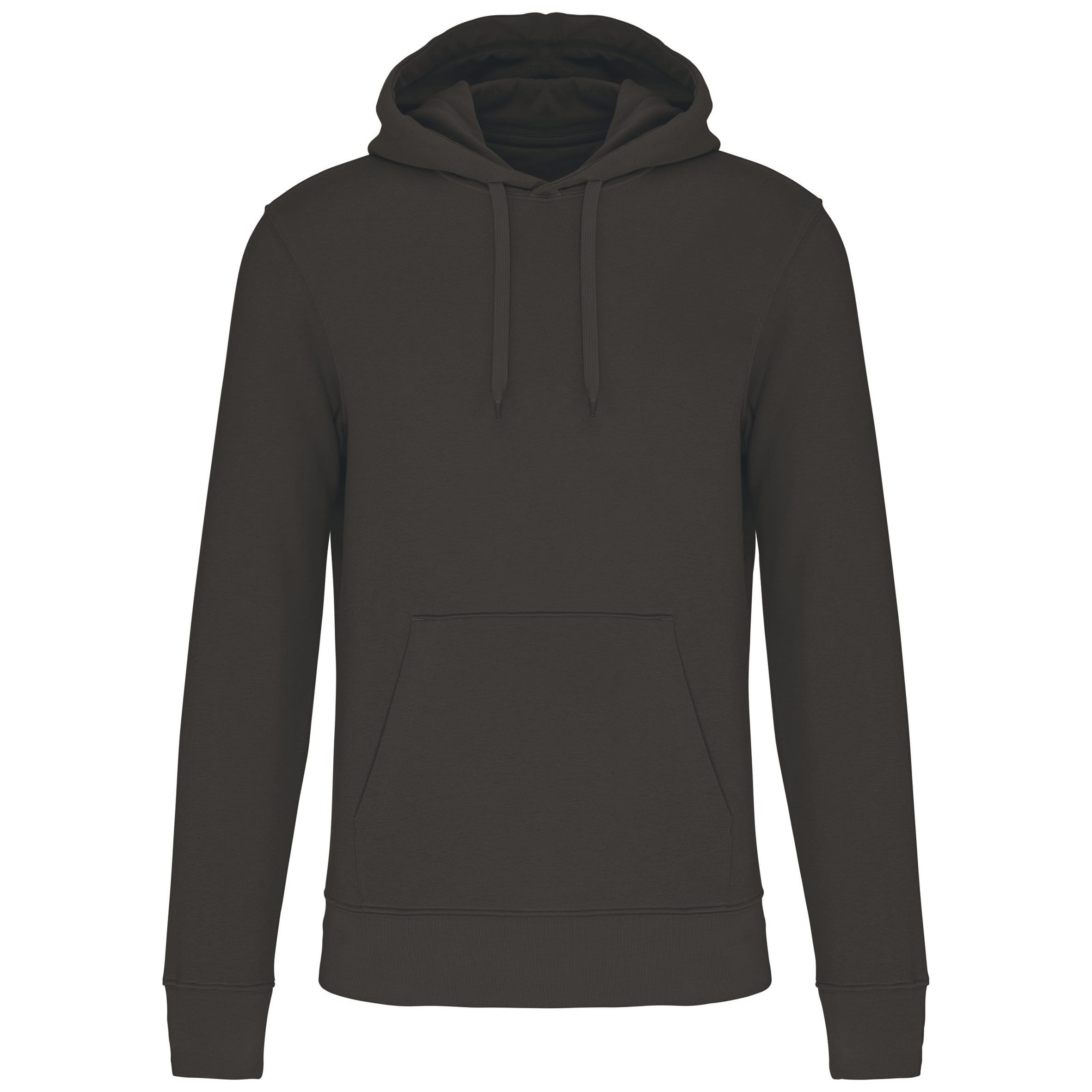 Ecologische herensweater met capuchon