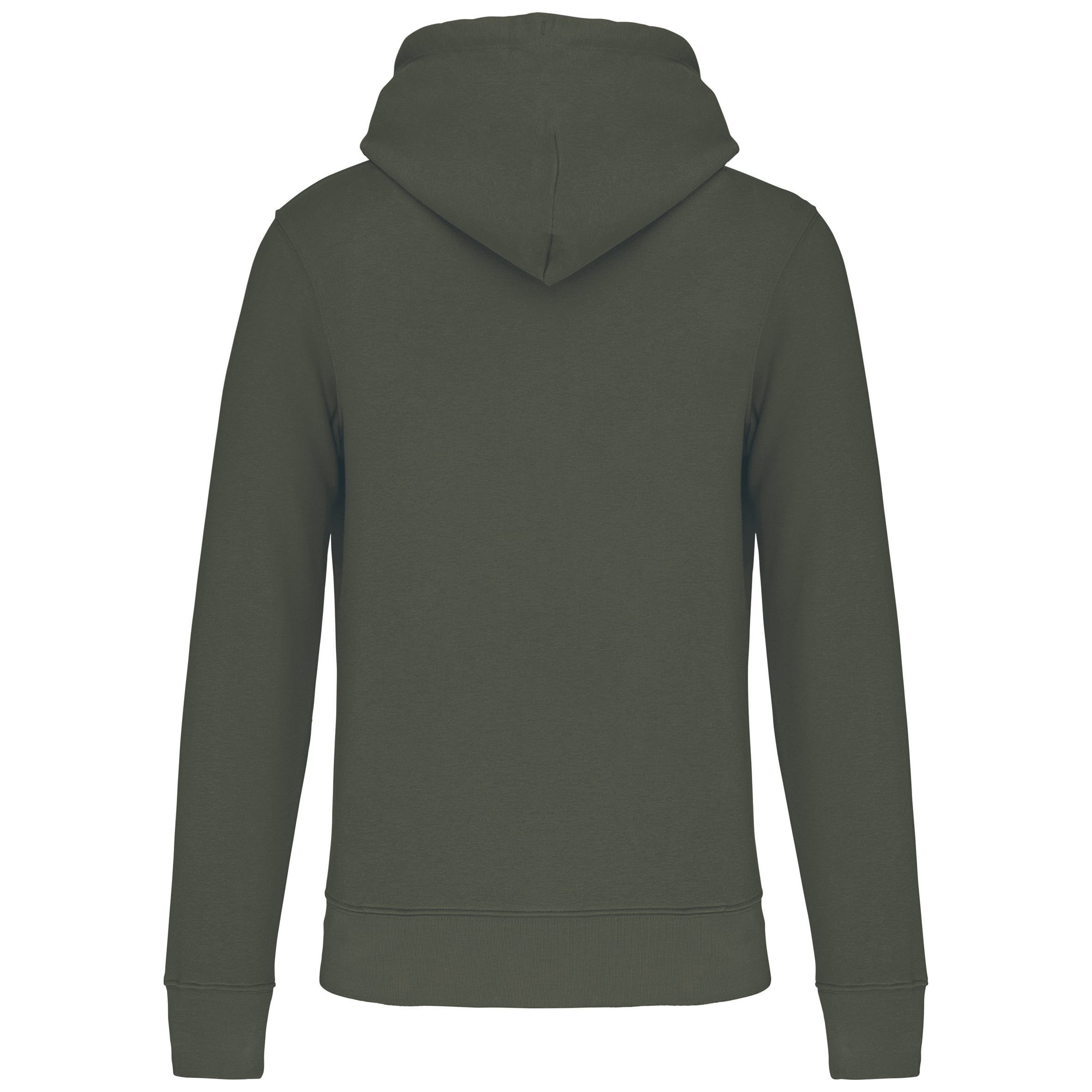 Ecologische herensweater met capuchon