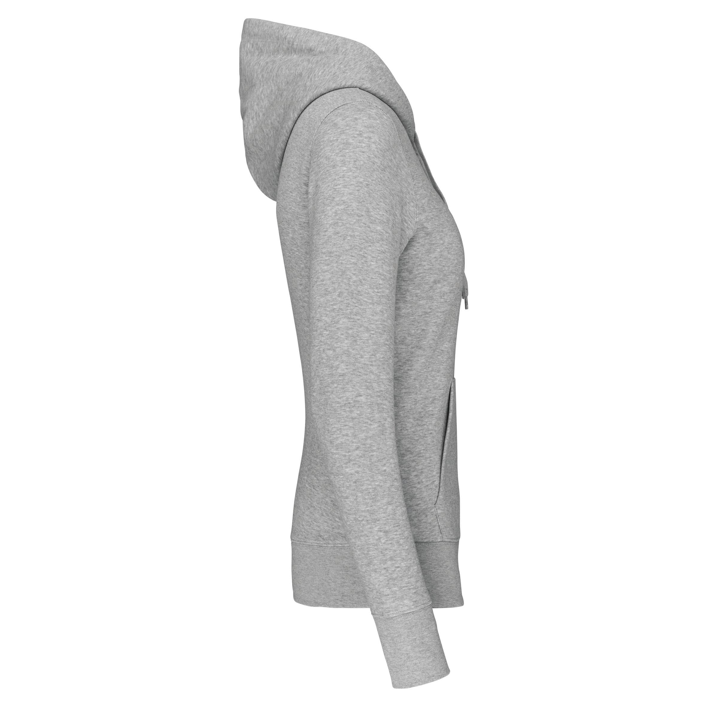 Ecologische damessweater met capuchon