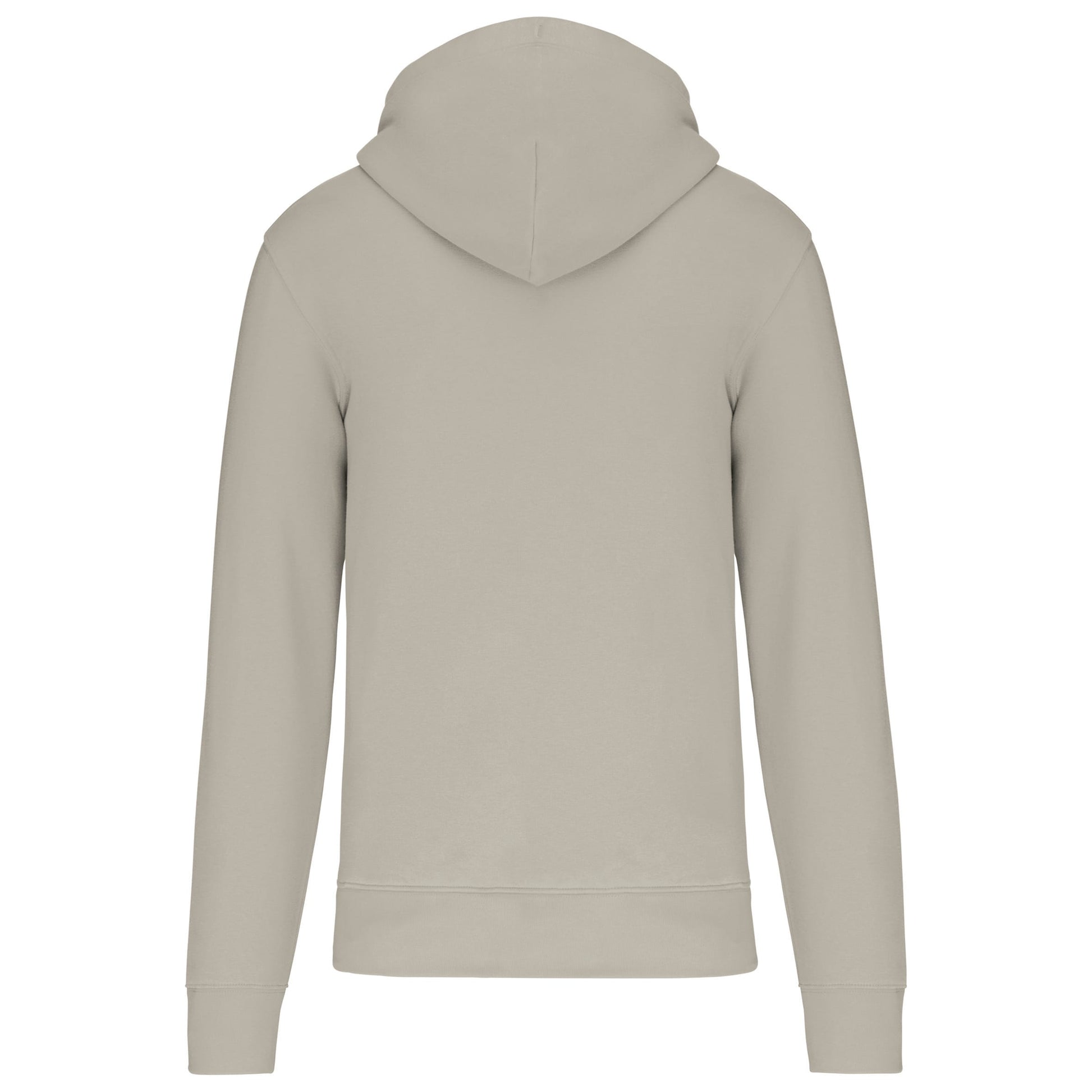 Ecologische herensweater met capuchon en ritssluiting