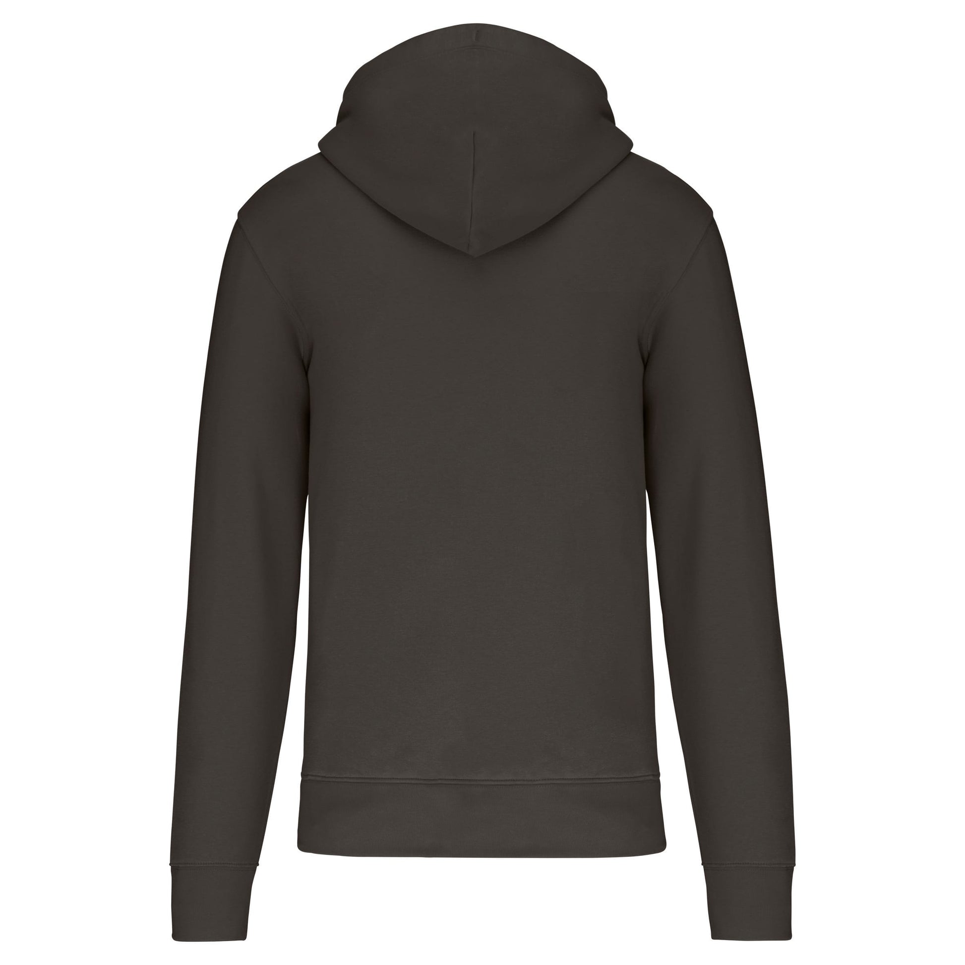 Ecologische herensweater met capuchon en ritssluiting