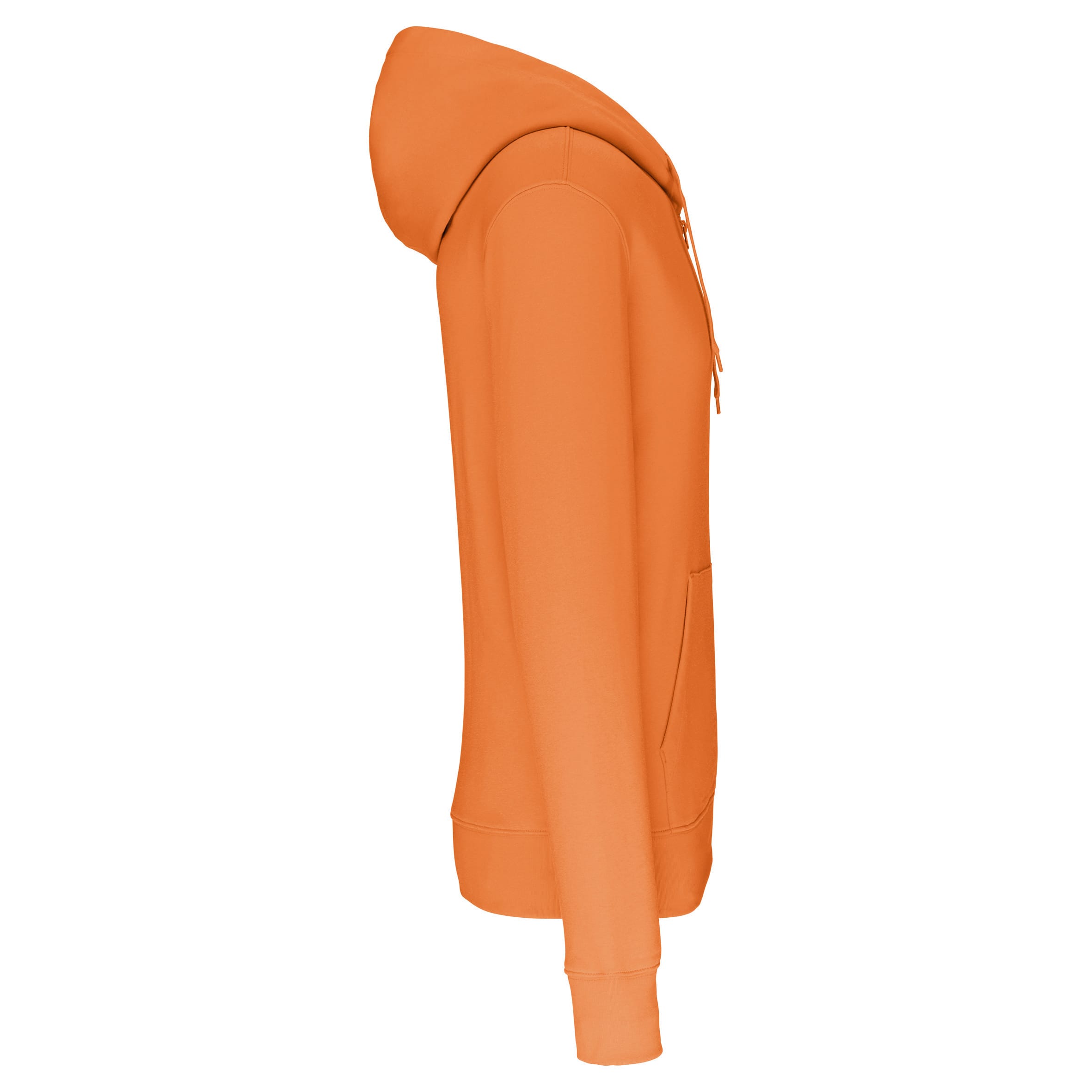 Ecologische herensweater met capuchon en ritssluiting