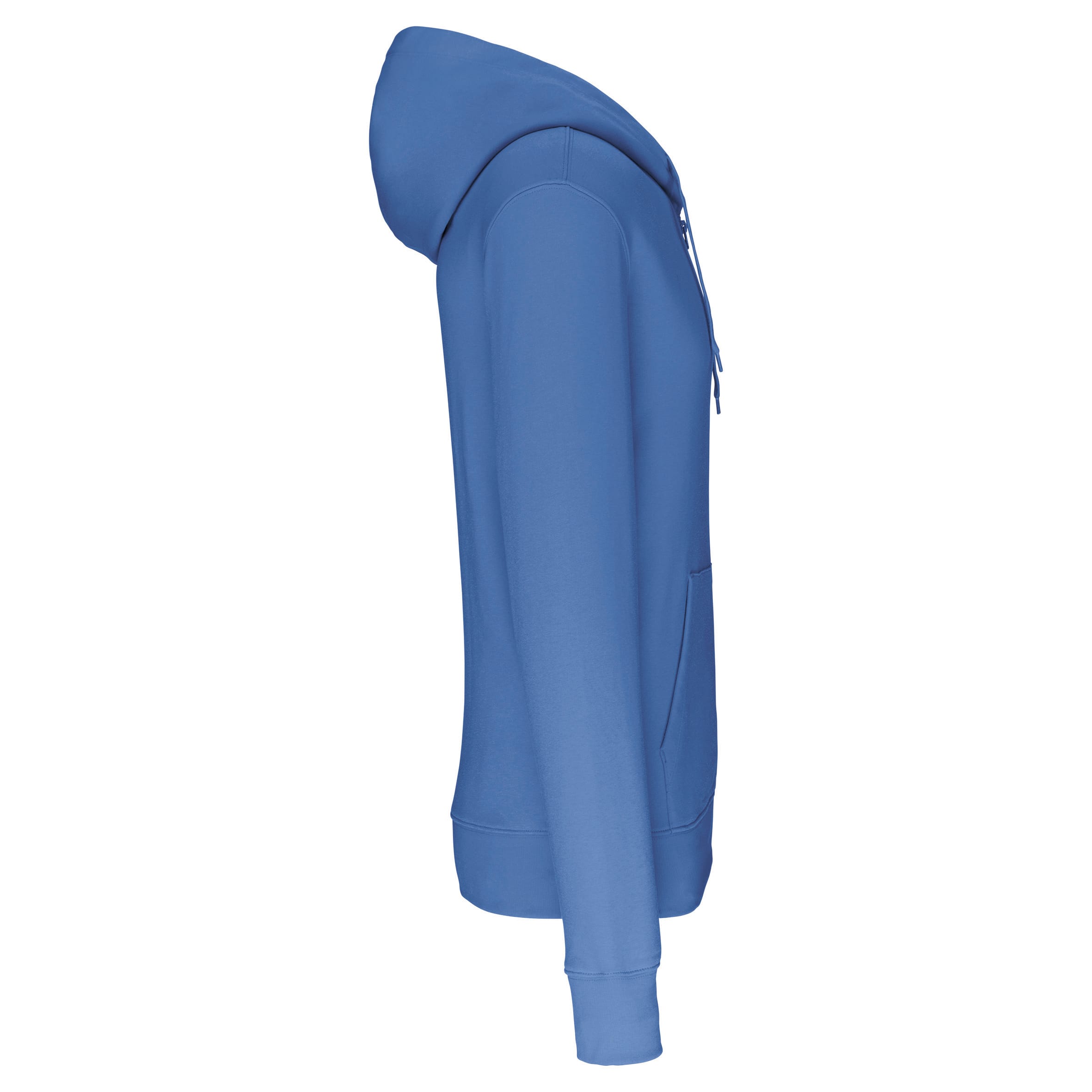 Ecologische herensweater met capuchon en ritssluiting