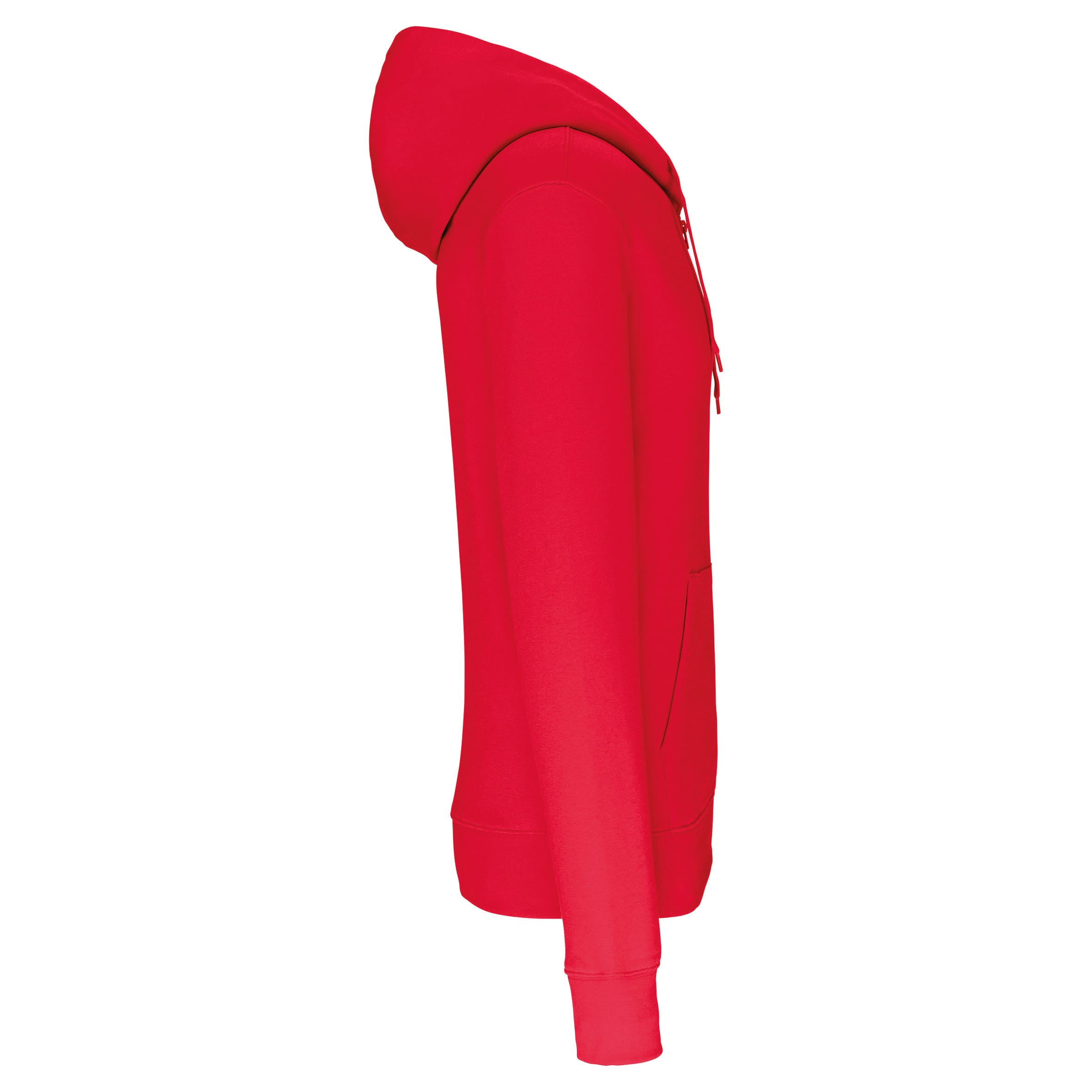 Ecologische herensweater met capuchon en ritssluiting