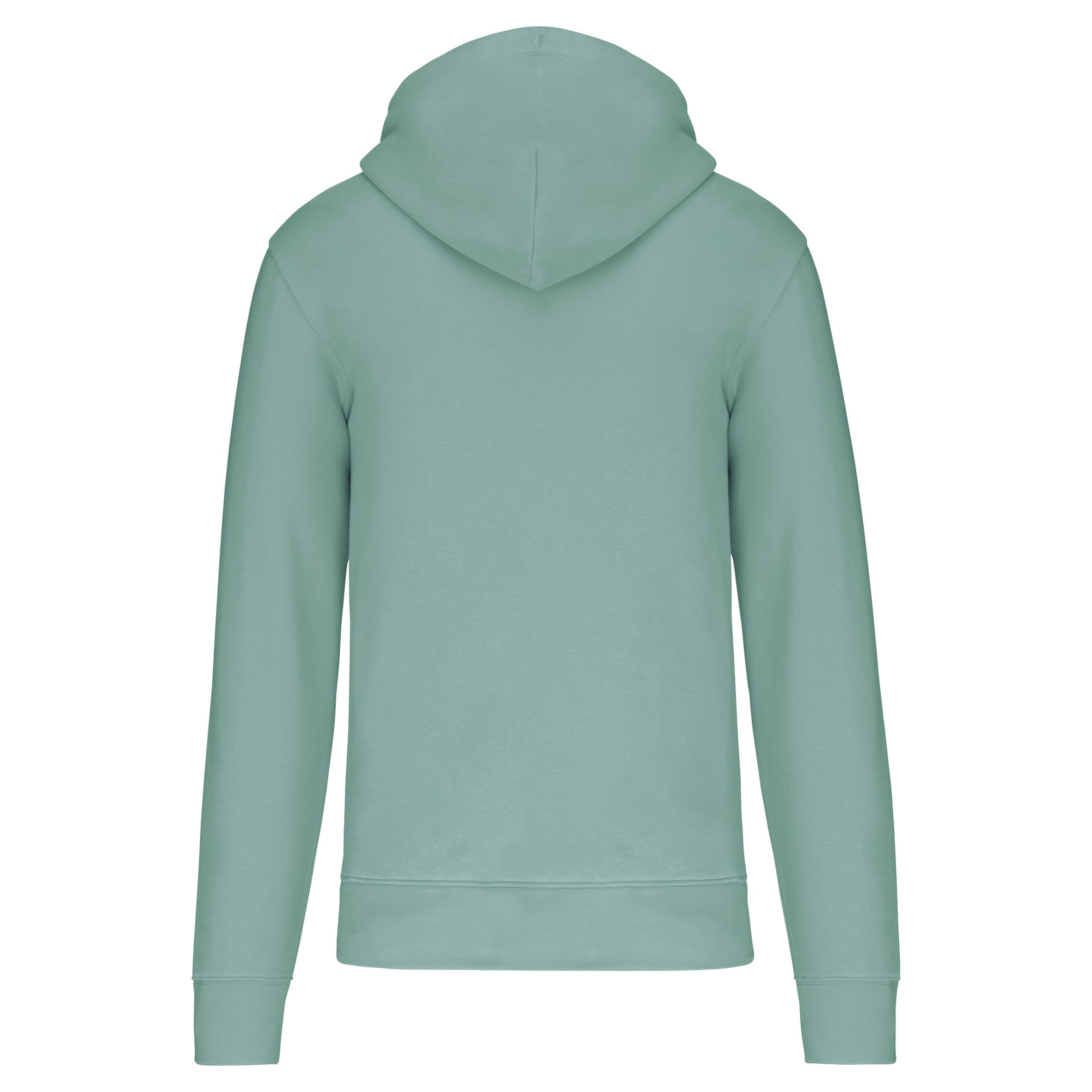 Ecologische herensweater met capuchon en ritssluiting