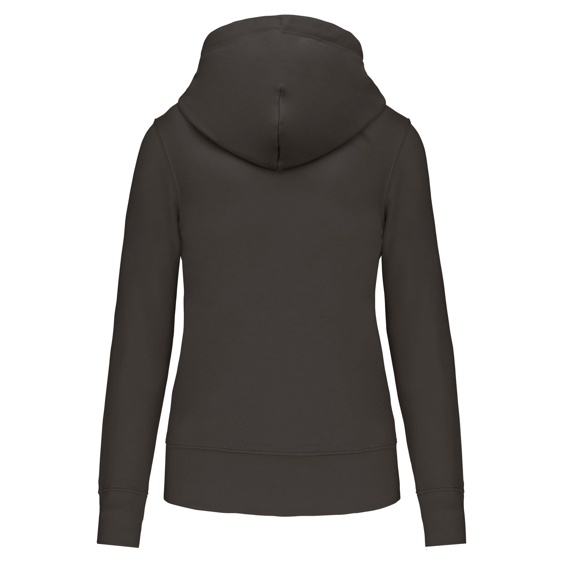 Ecologische damessweater met capuchon en ritssluiting