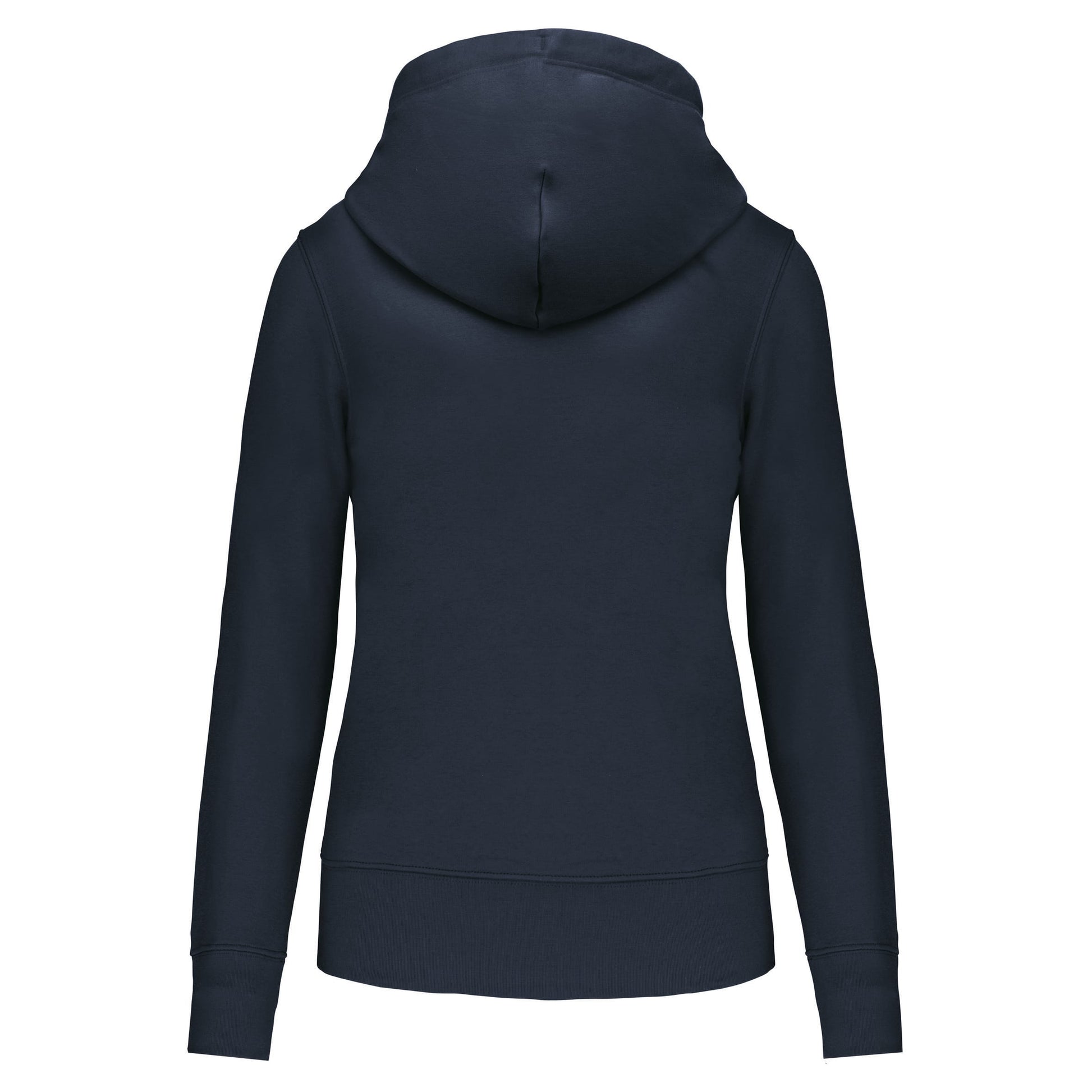 Ecologische damessweater met capuchon en ritssluiting
