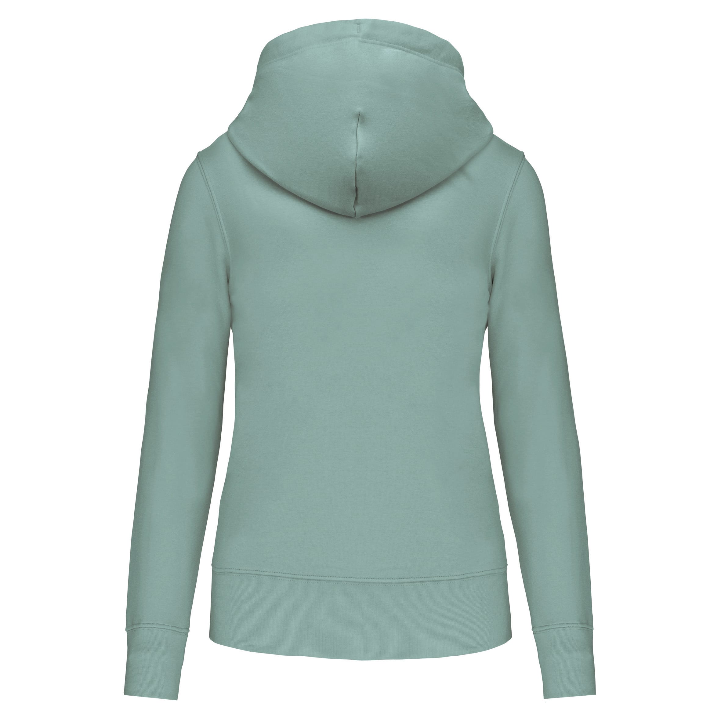 Ecologische damessweater met capuchon en ritssluiting