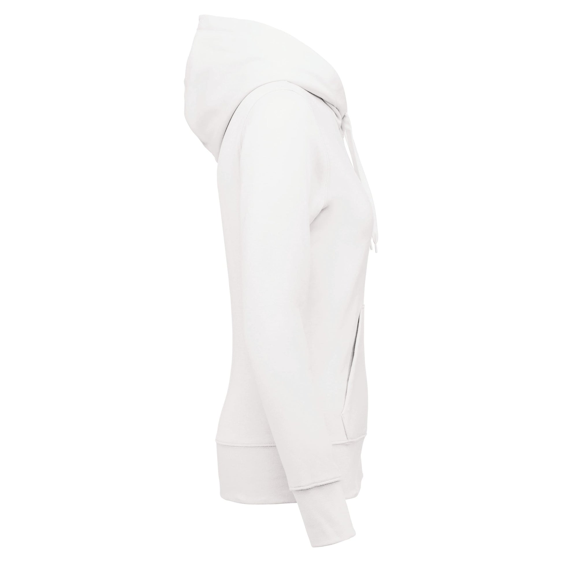 Ecologische damessweater met capuchon en ritssluiting