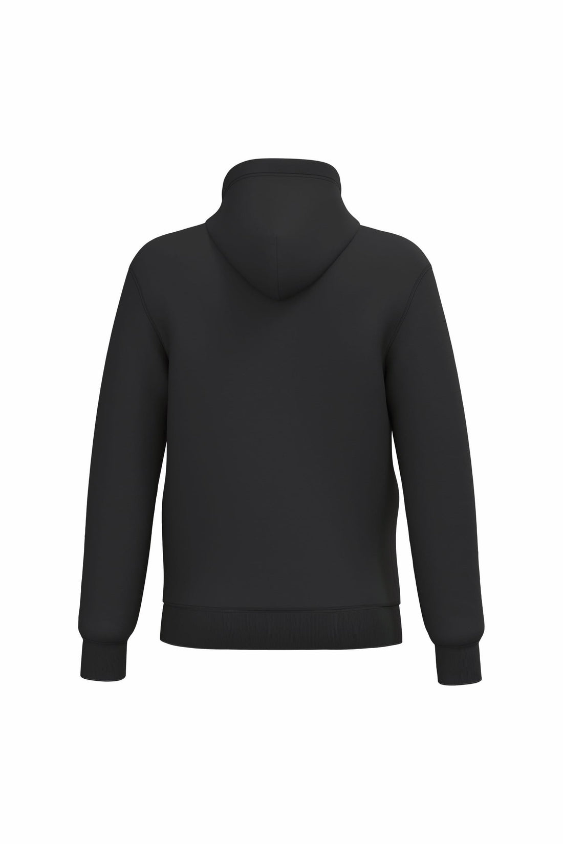 Gerecycled sweater met rits en capuchon uniseks