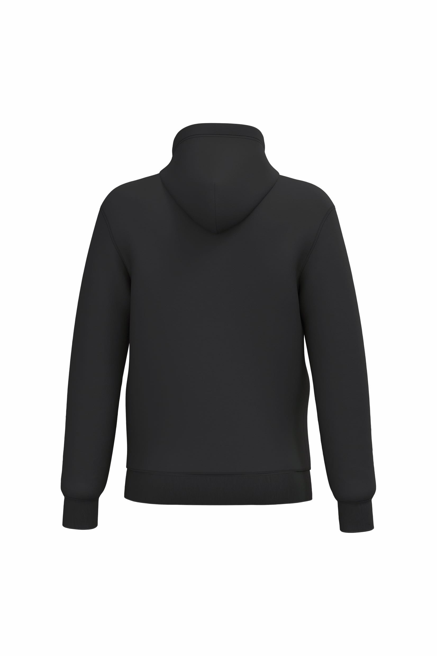 Gerecycled sweater met rits en capuchon uniseks
