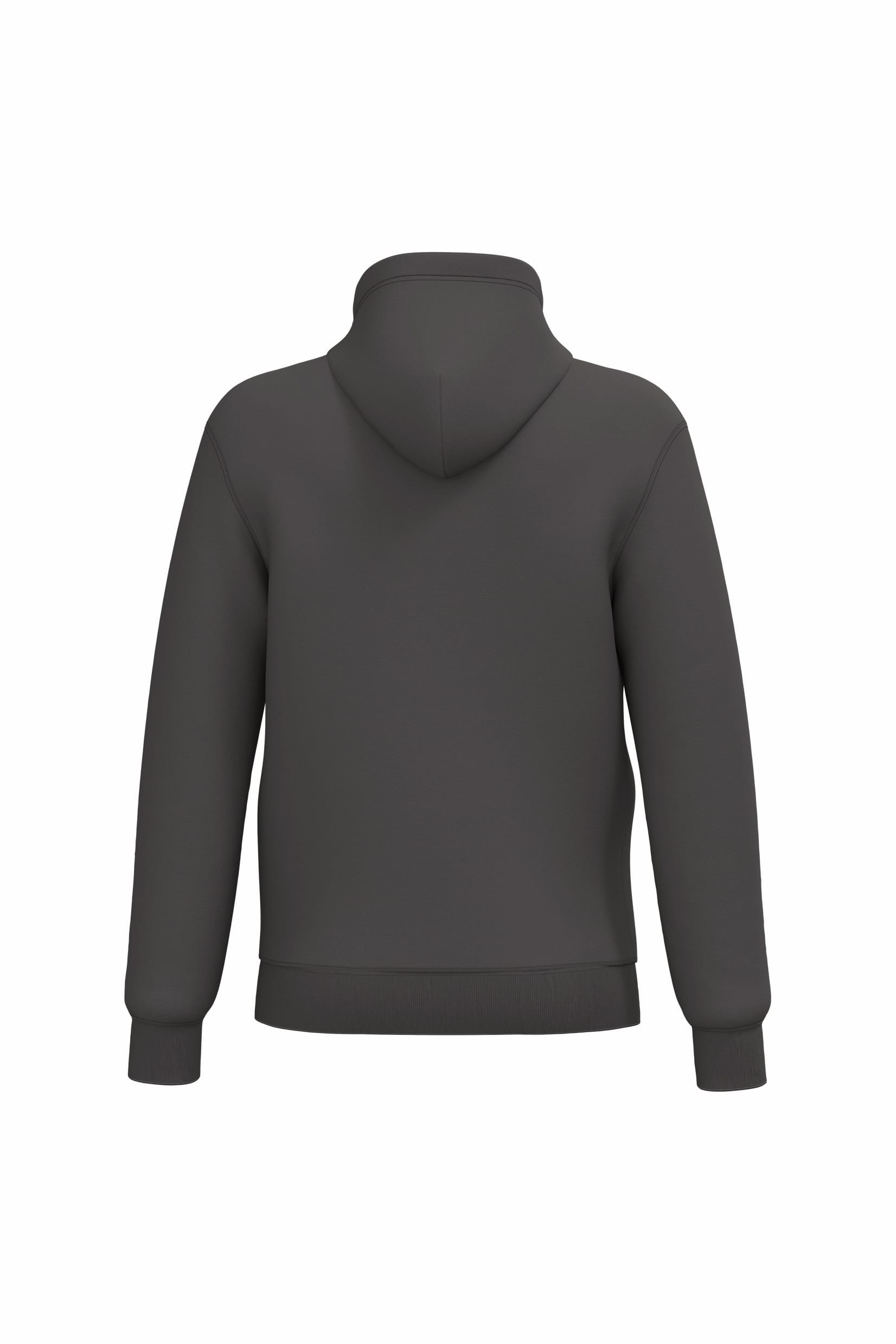 Gerecycled sweater met rits en capuchon uniseks
