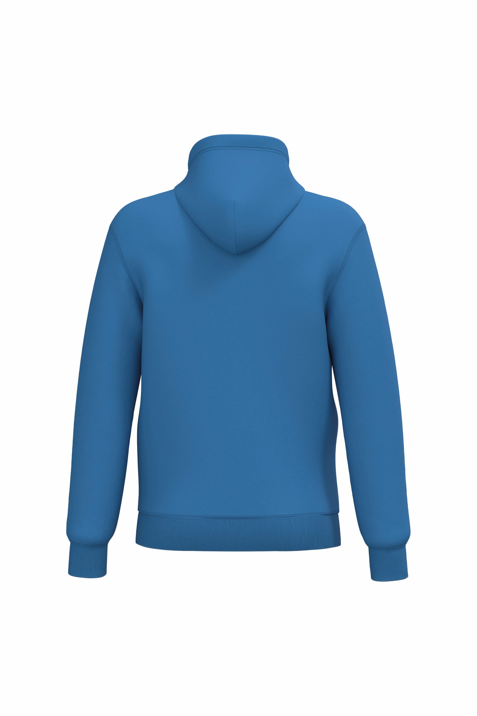 Gerecycled sweater met rits en capuchon uniseks