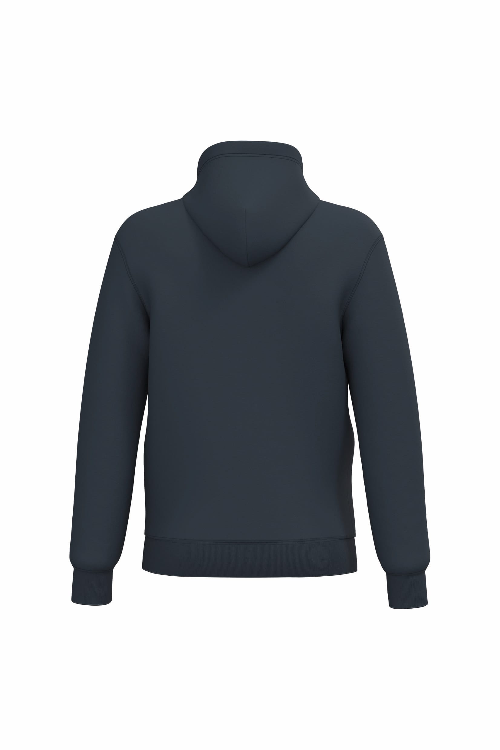 Gerecycled sweater met rits en capuchon uniseks