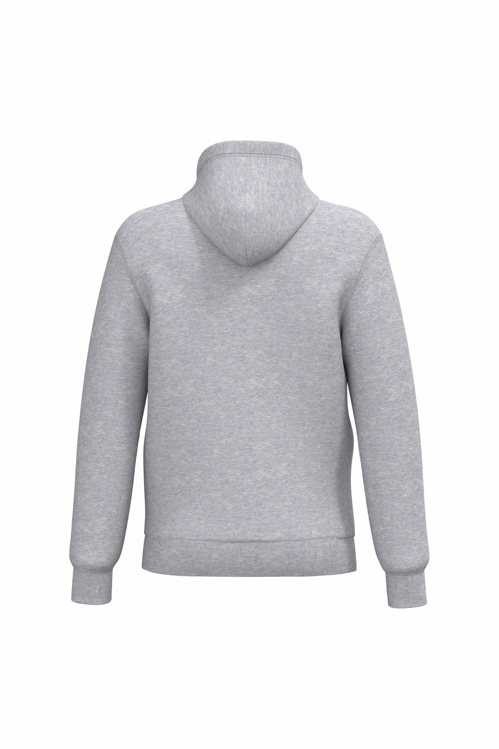 Gerecycled sweater met rits en capuchon uniseks