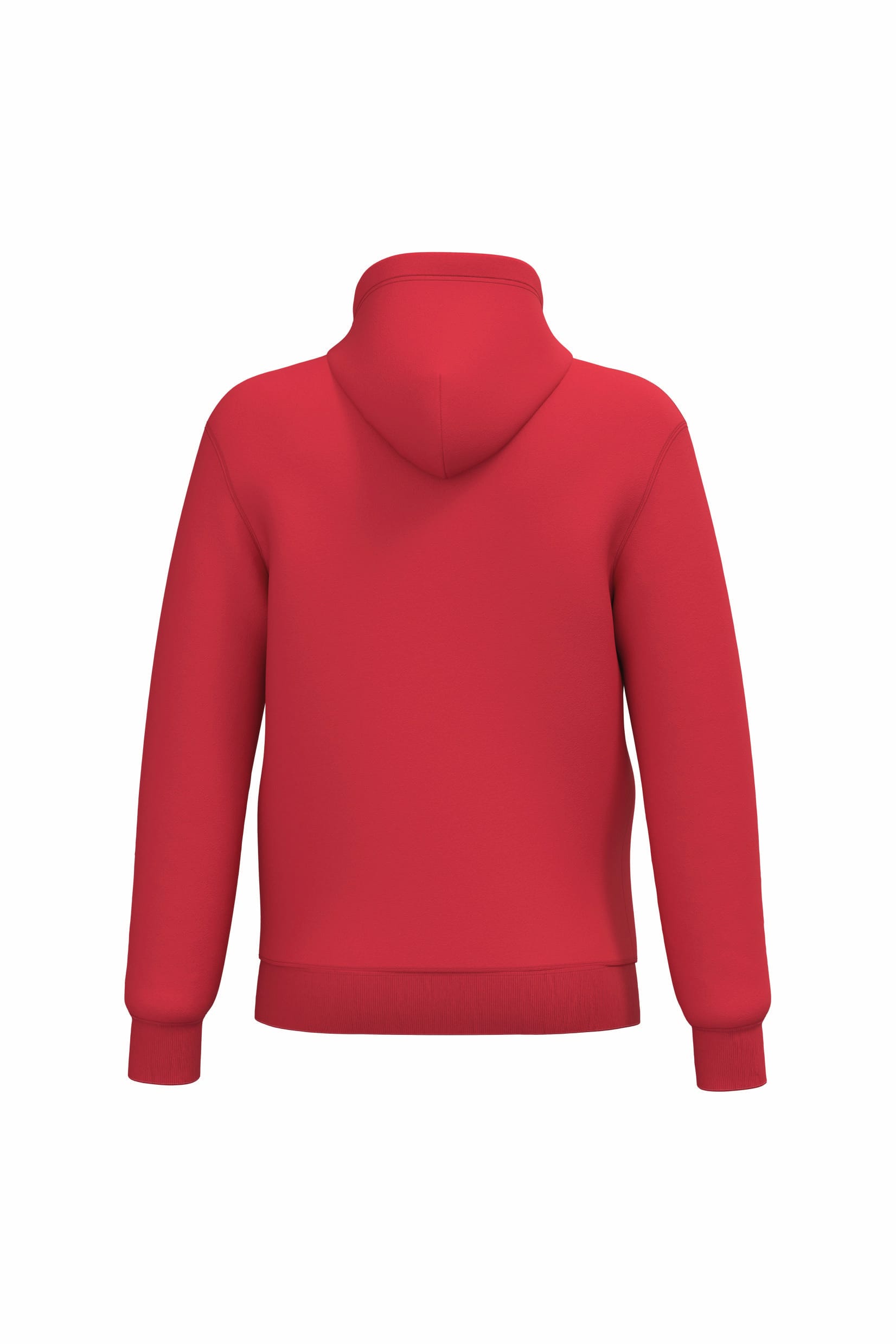 Gerecycled sweater met rits en capuchon uniseks