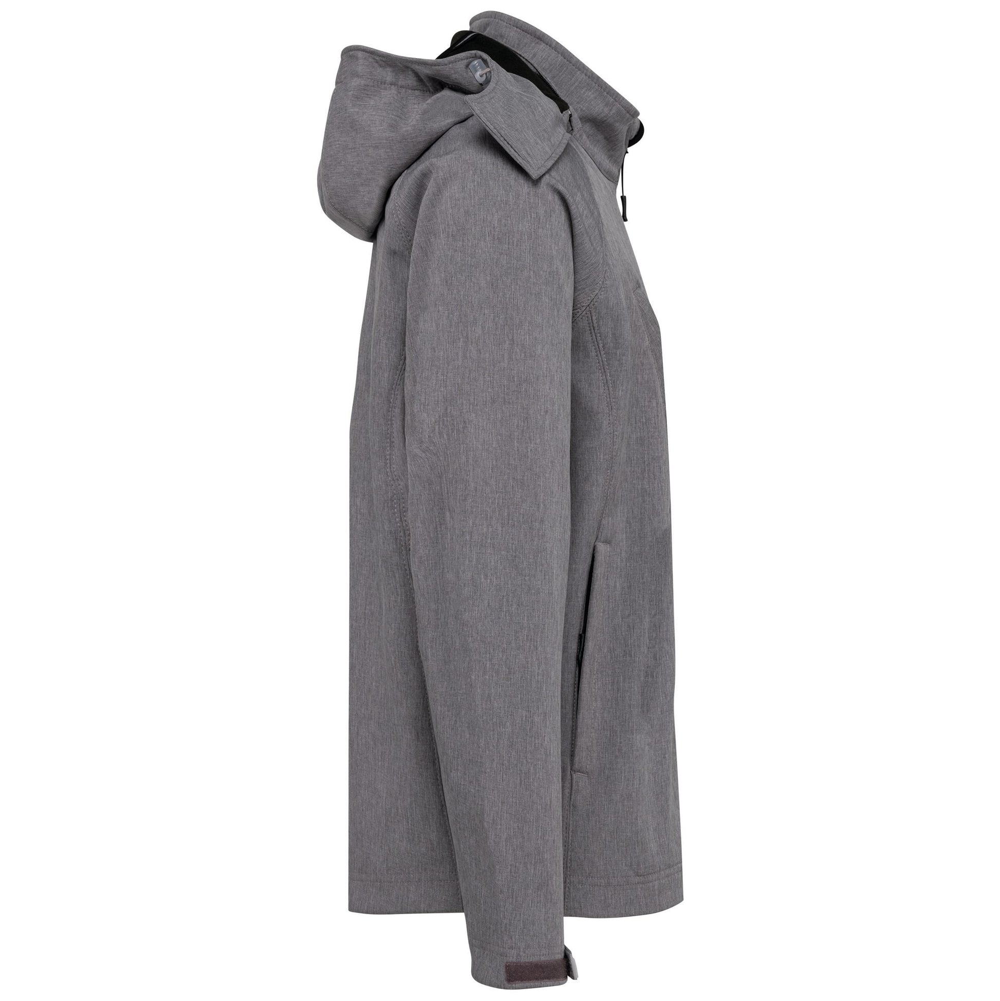 Heren softshell jas met afneembare capuchon