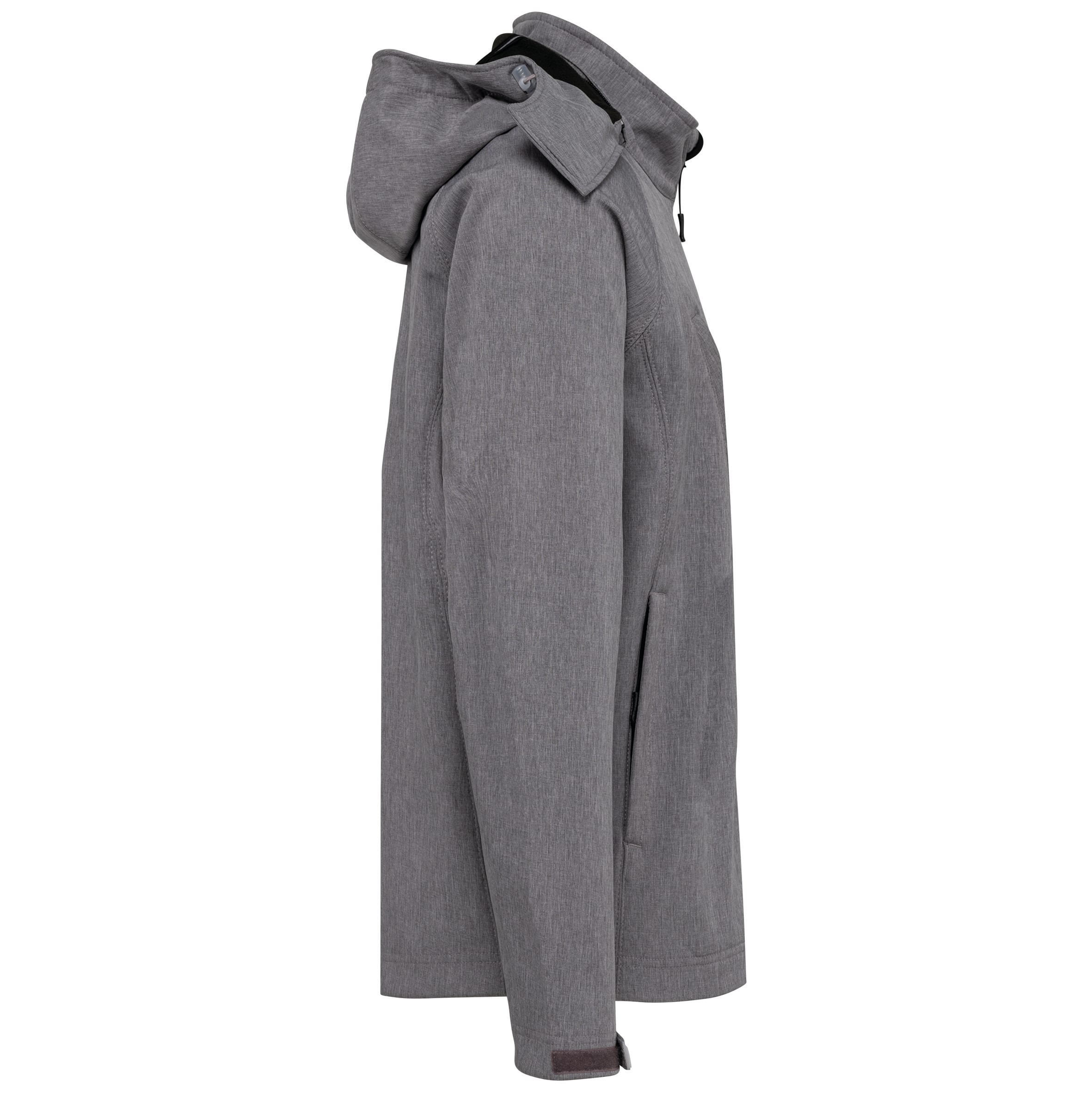 Heren softshell jas met afneembare capuchon