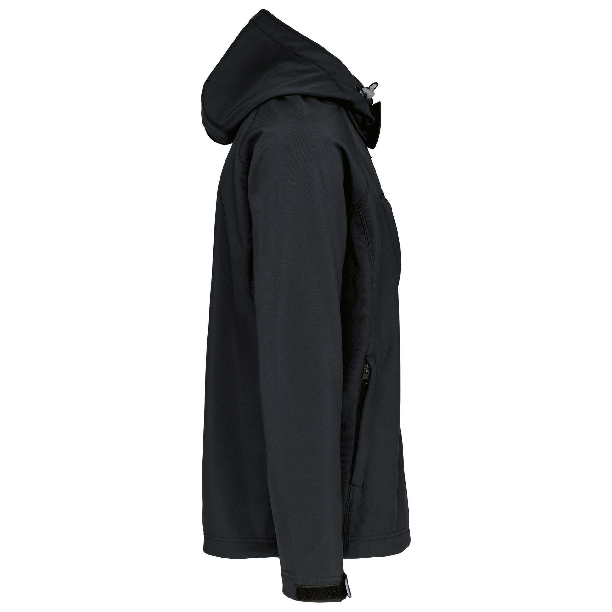 Heren softshell jas met afneembare capuchon