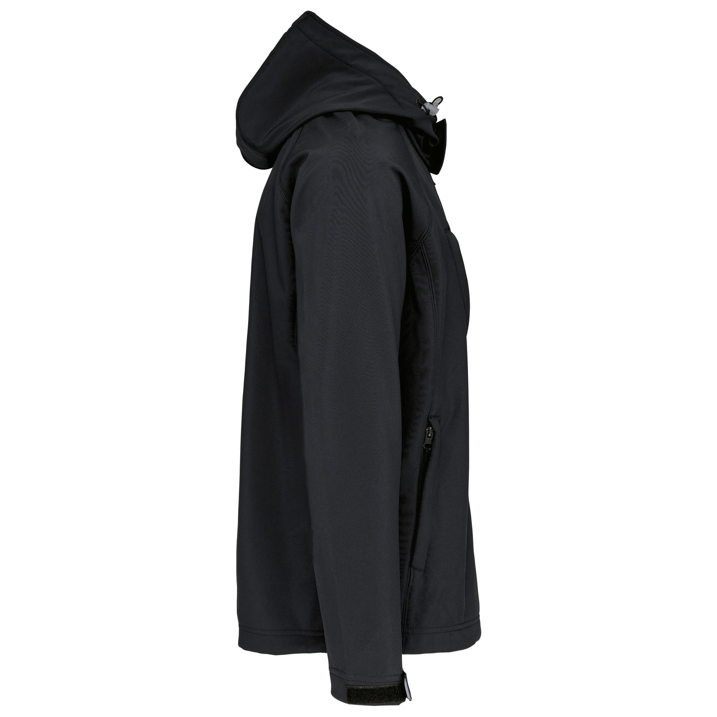 Heren softshell jas met afneembare capuchon