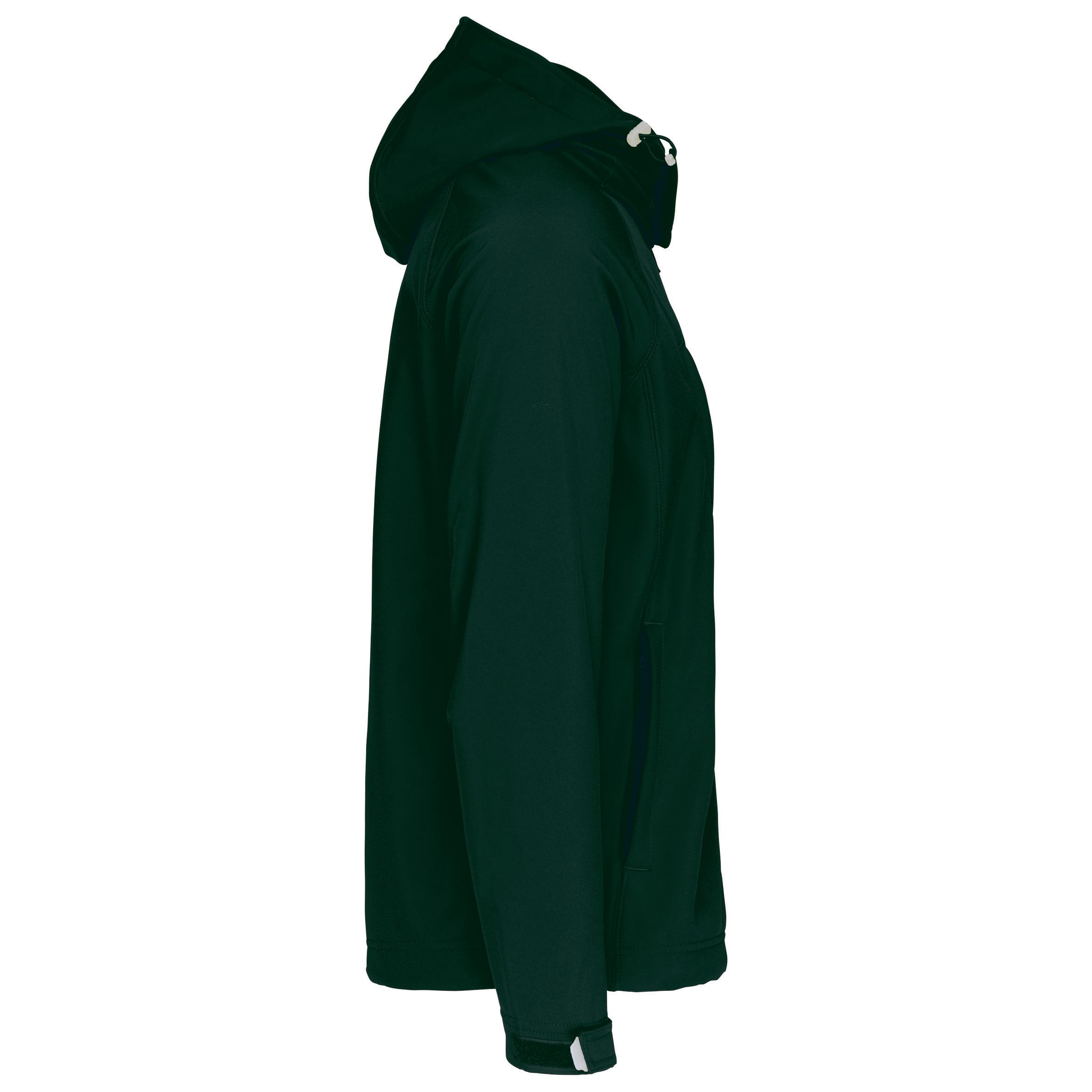 Heren softshell jas met afneembare capuchon