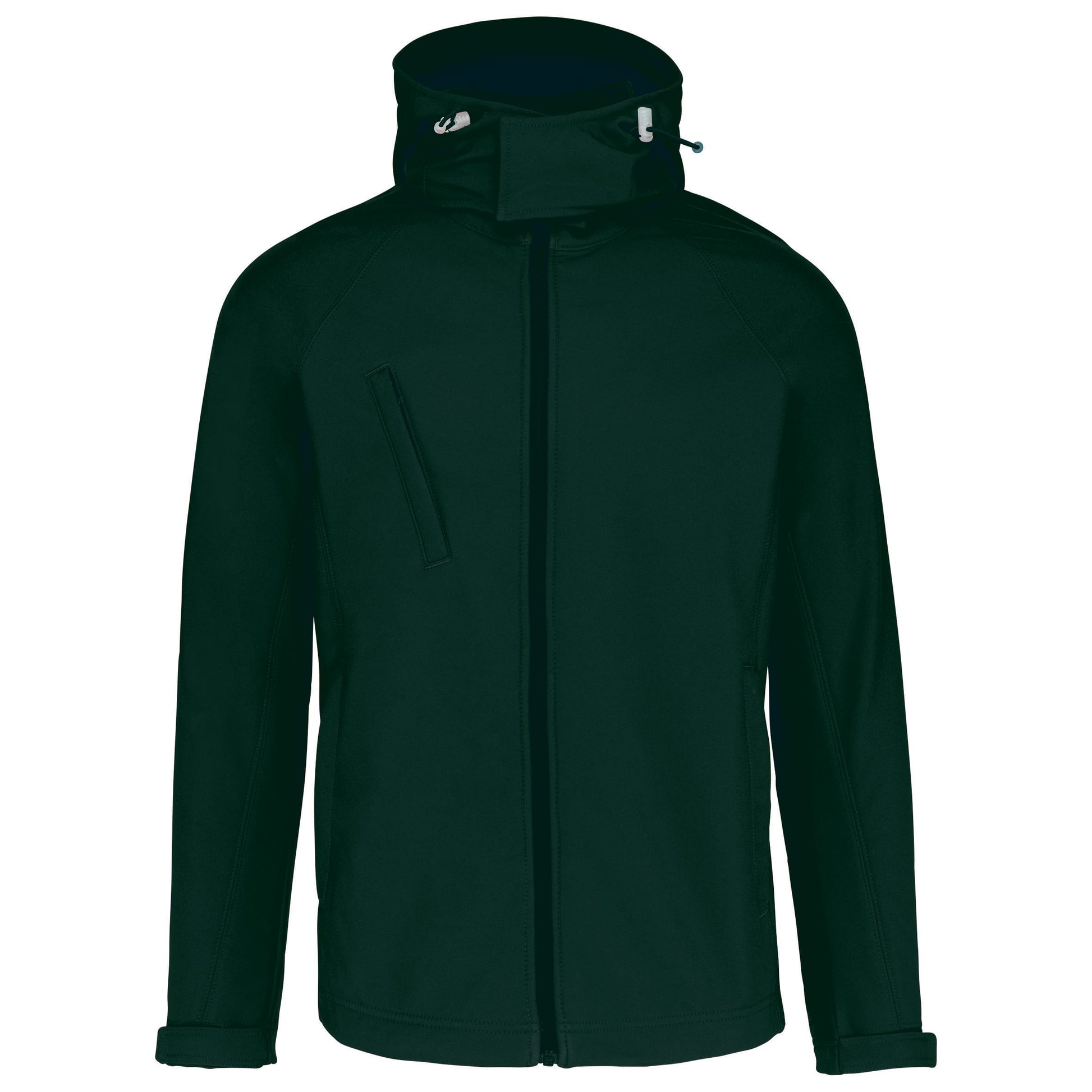 Heren softshell jas met afneembare capuchon