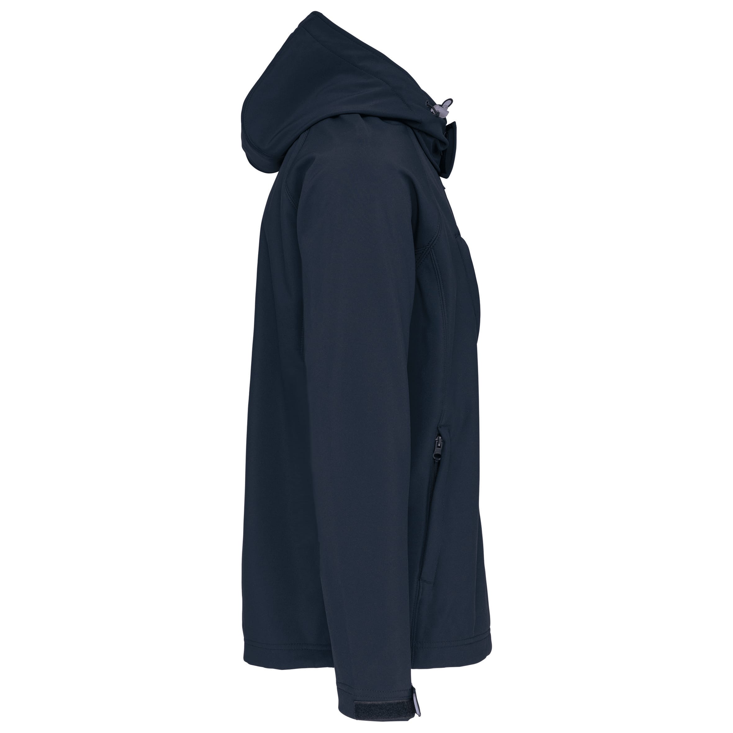 Heren softshell jas met afneembare capuchon