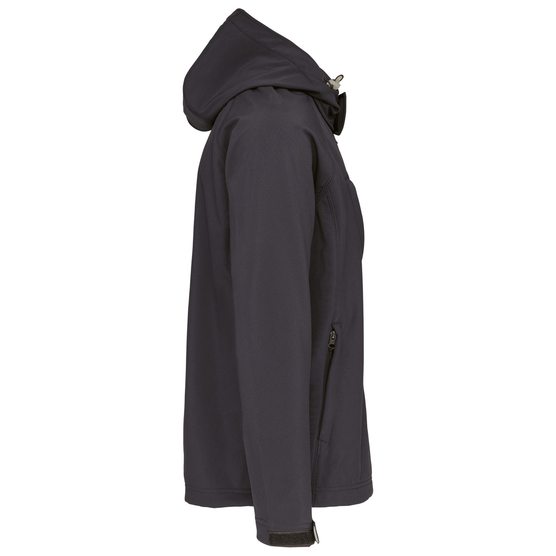 Heren softshell jas met afneembare capuchon