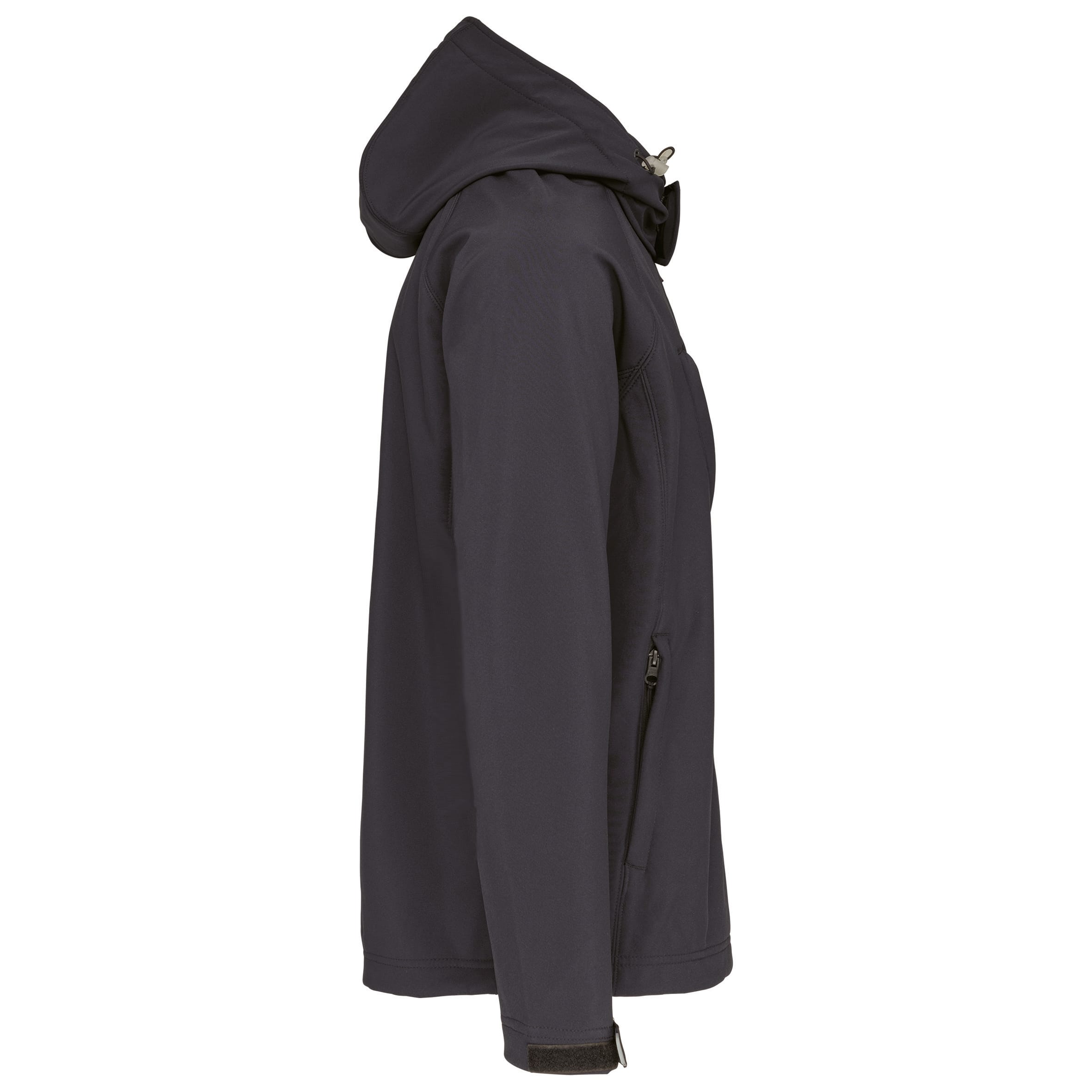 Heren softshell jas met afneembare capuchon