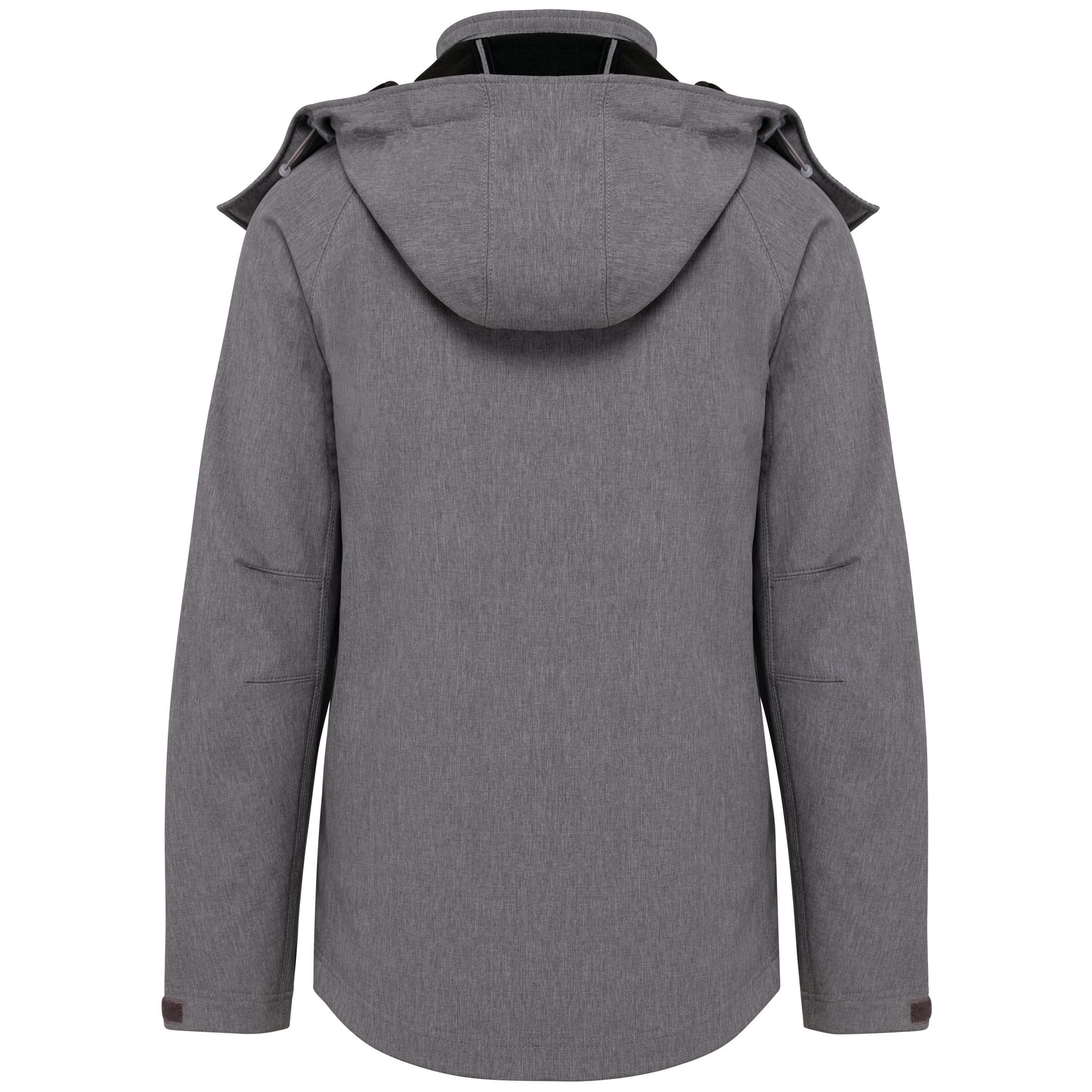 Dames softshell jas met afneembare capuchon