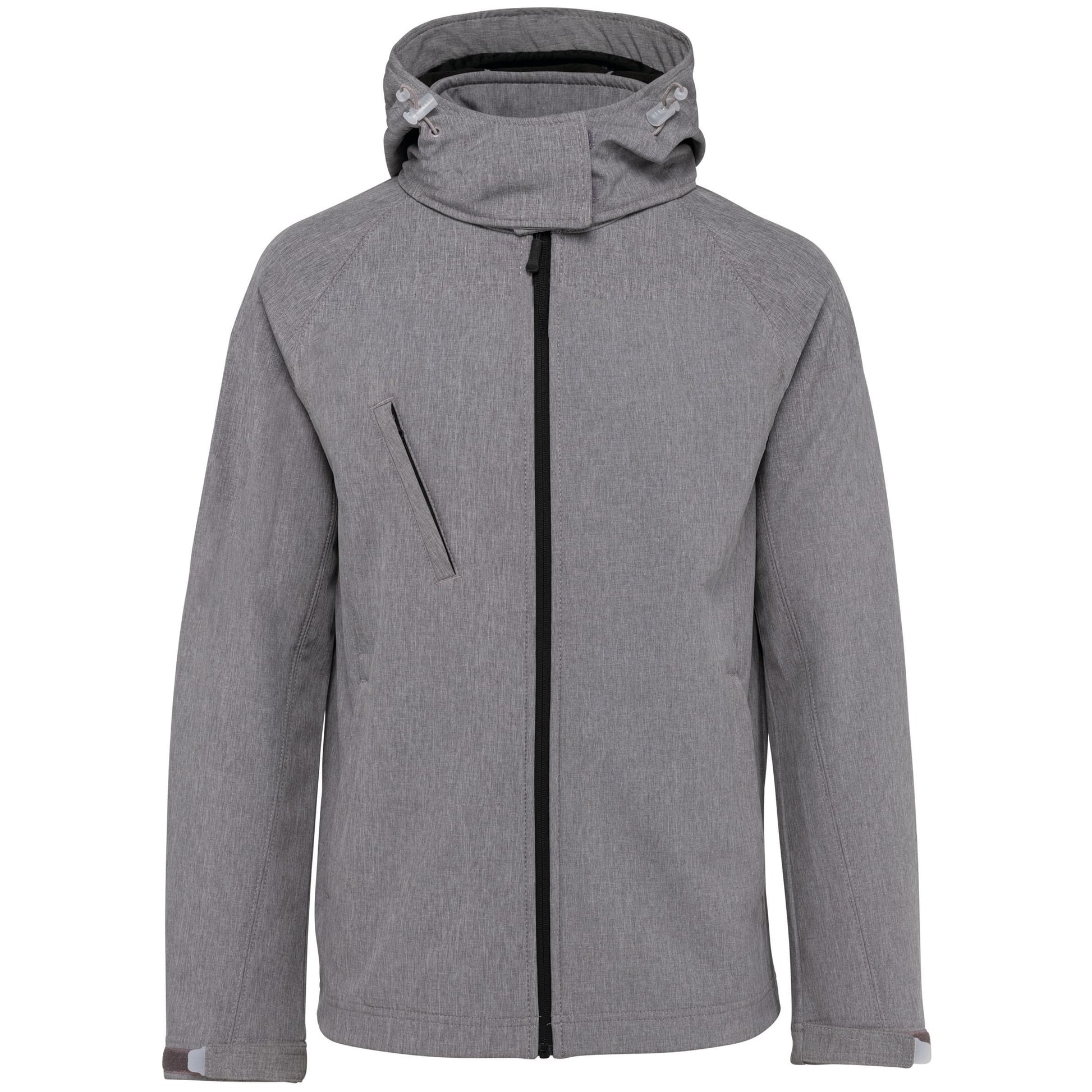 Dames softshell jas met afneembare capuchon