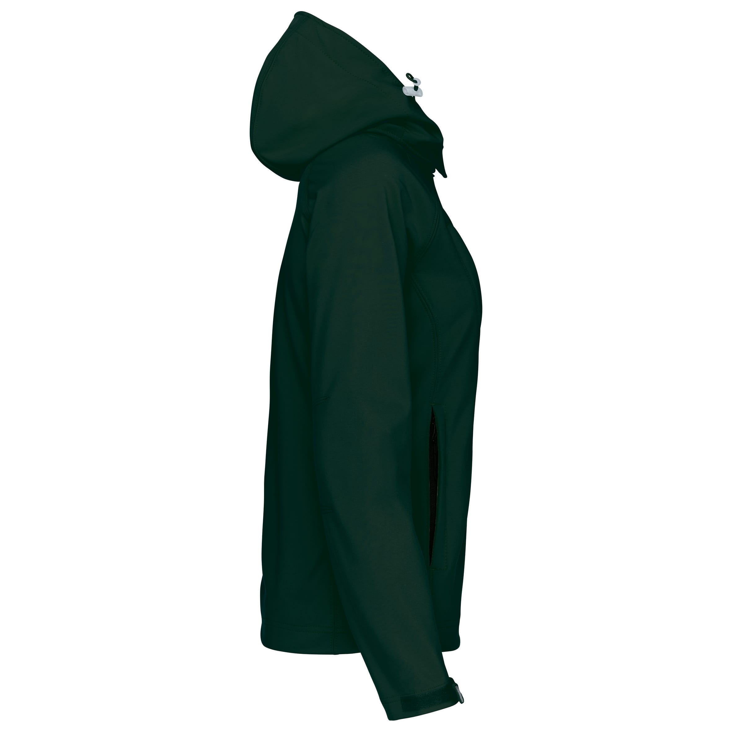 Dames softshell jas met afneembare capuchon