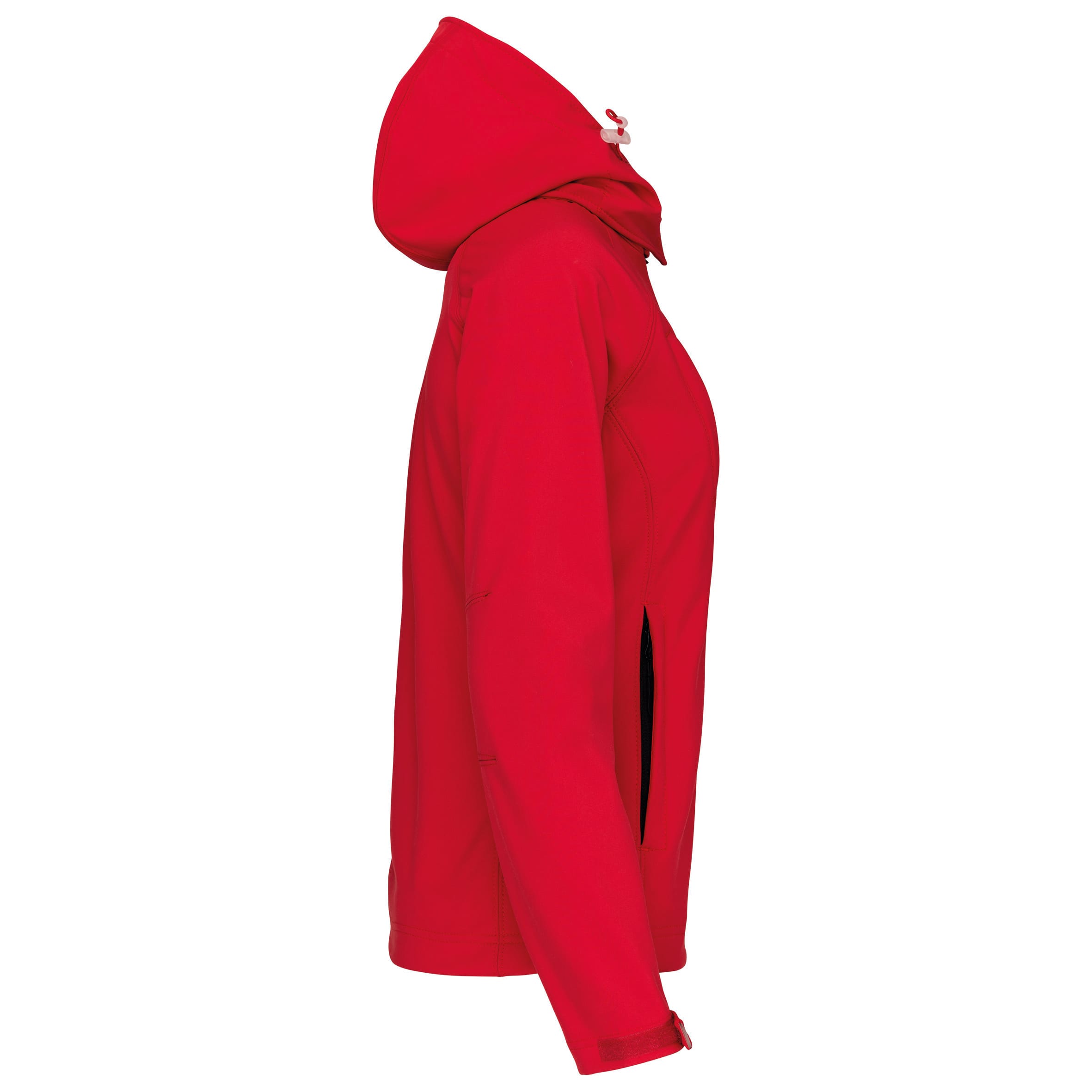 Dames softshell jas met afneembare capuchon