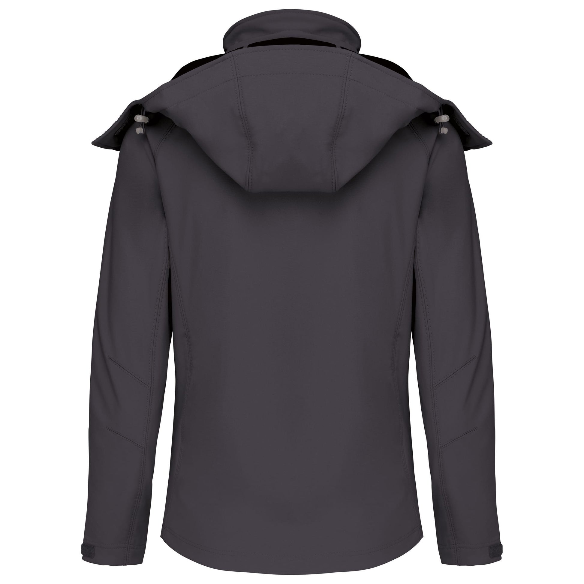 Dames softshell jas met afneembare capuchon