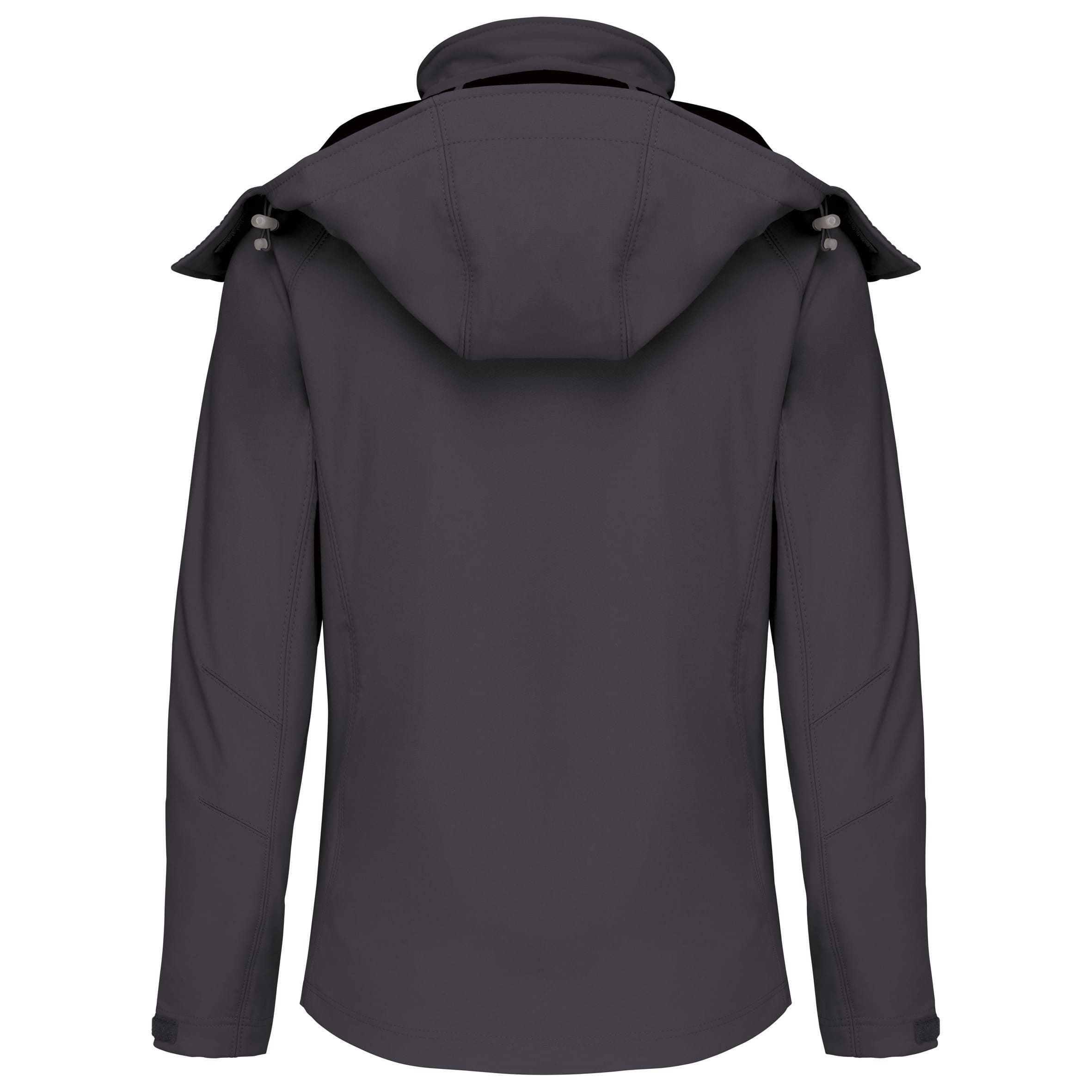 Dames softshell jas met afneembare capuchon