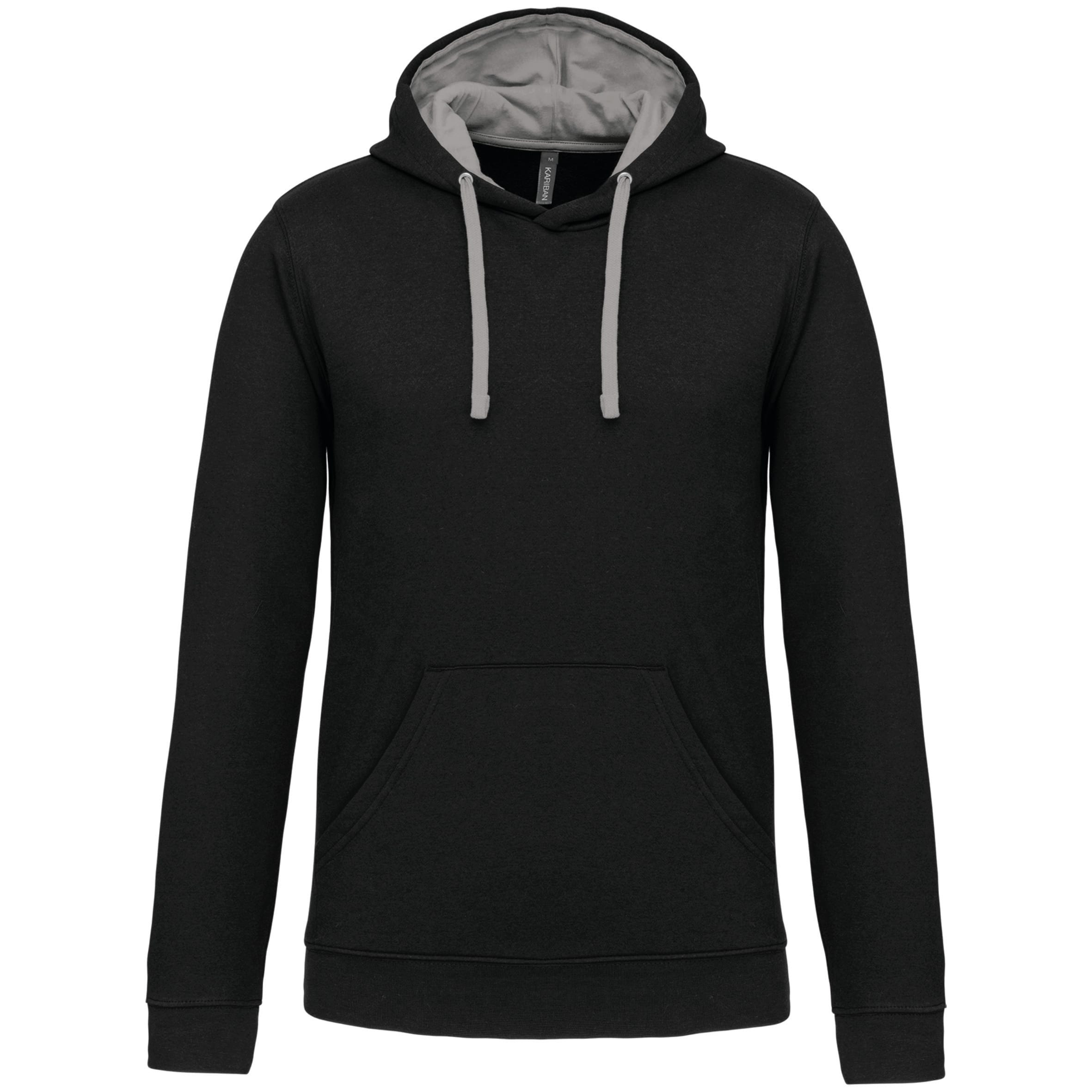 Sweater met contrasterende capuchon