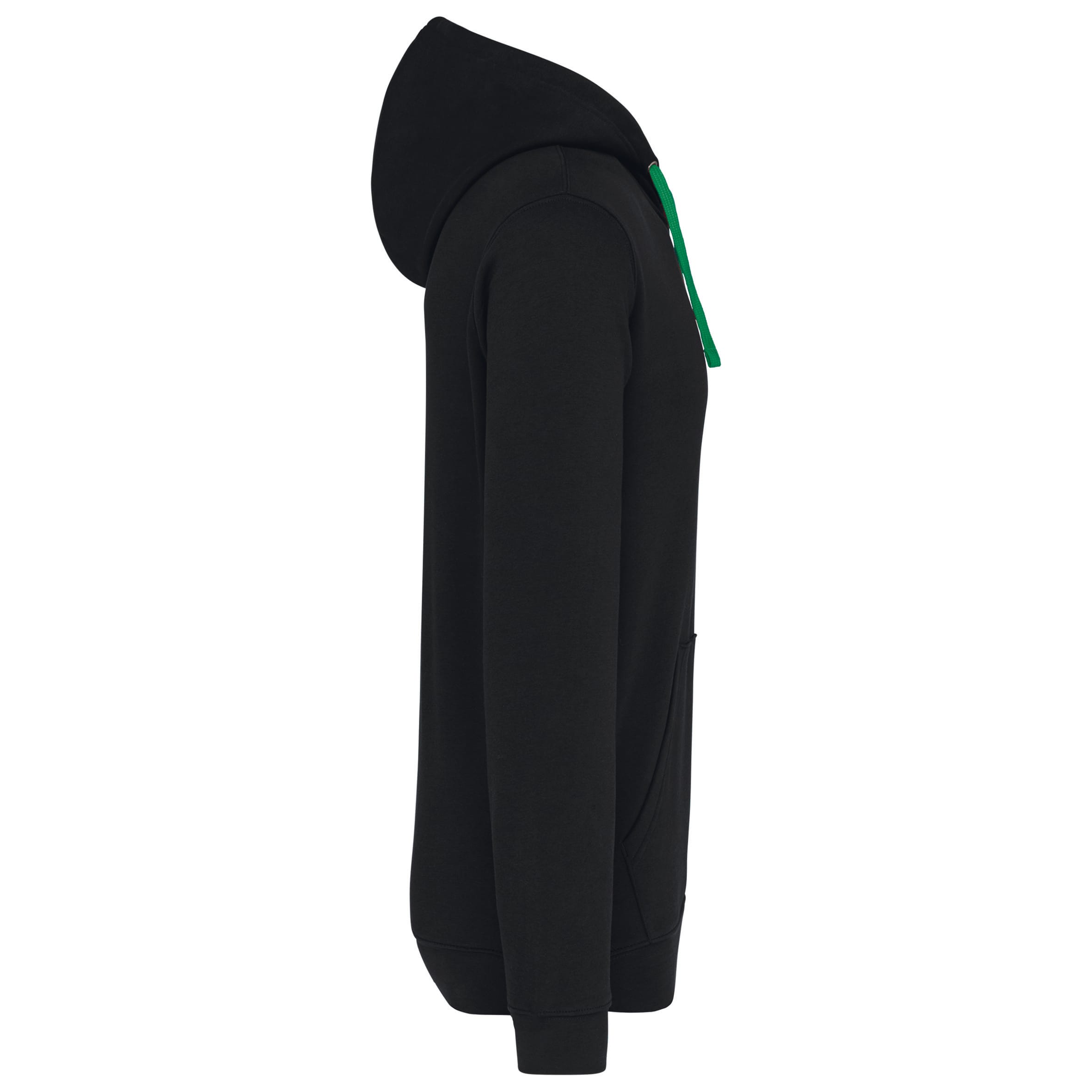 Sweater met contrasterende capuchon