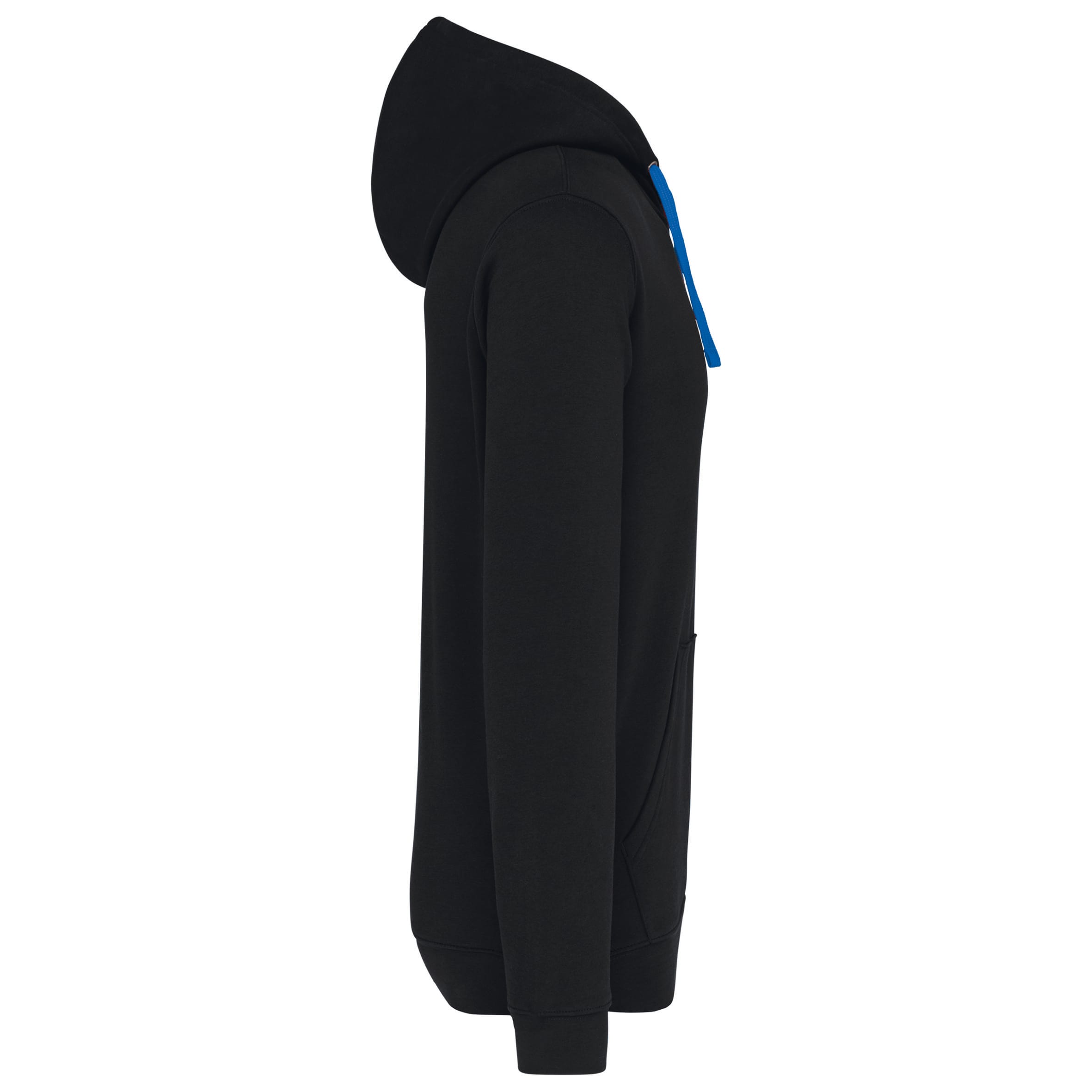 Sweater met contrasterende capuchon