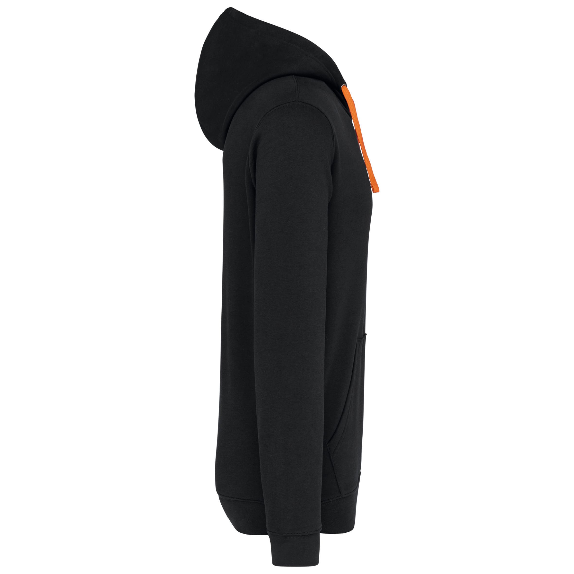 Sweater met contrasterende capuchon