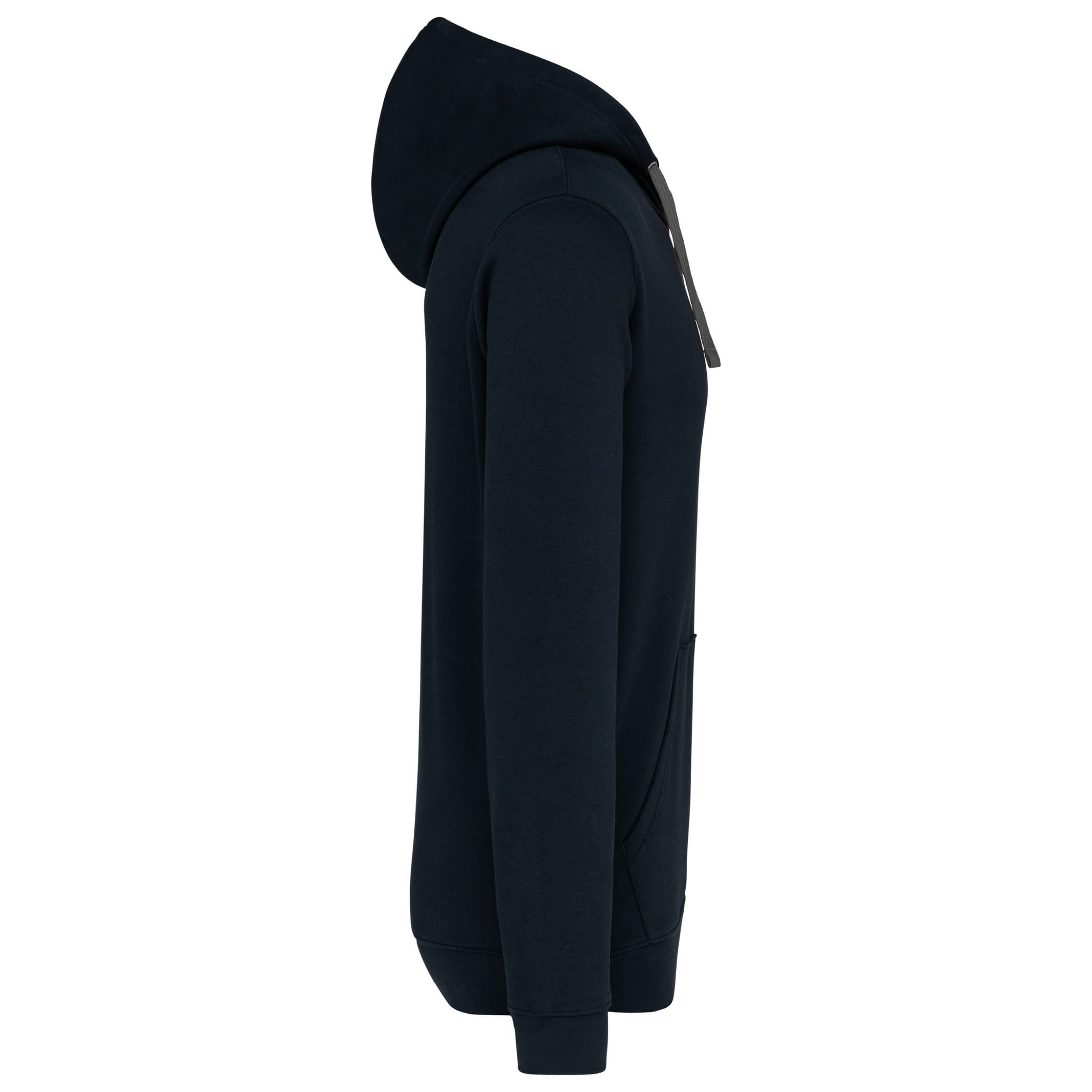 Sweater met contrasterende capuchon