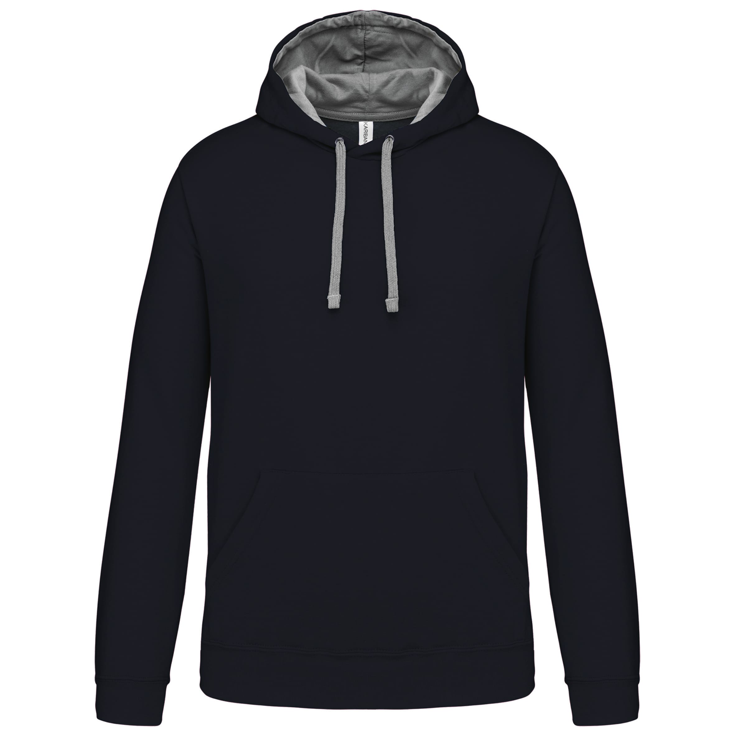 Sweater met contrasterende capuchon