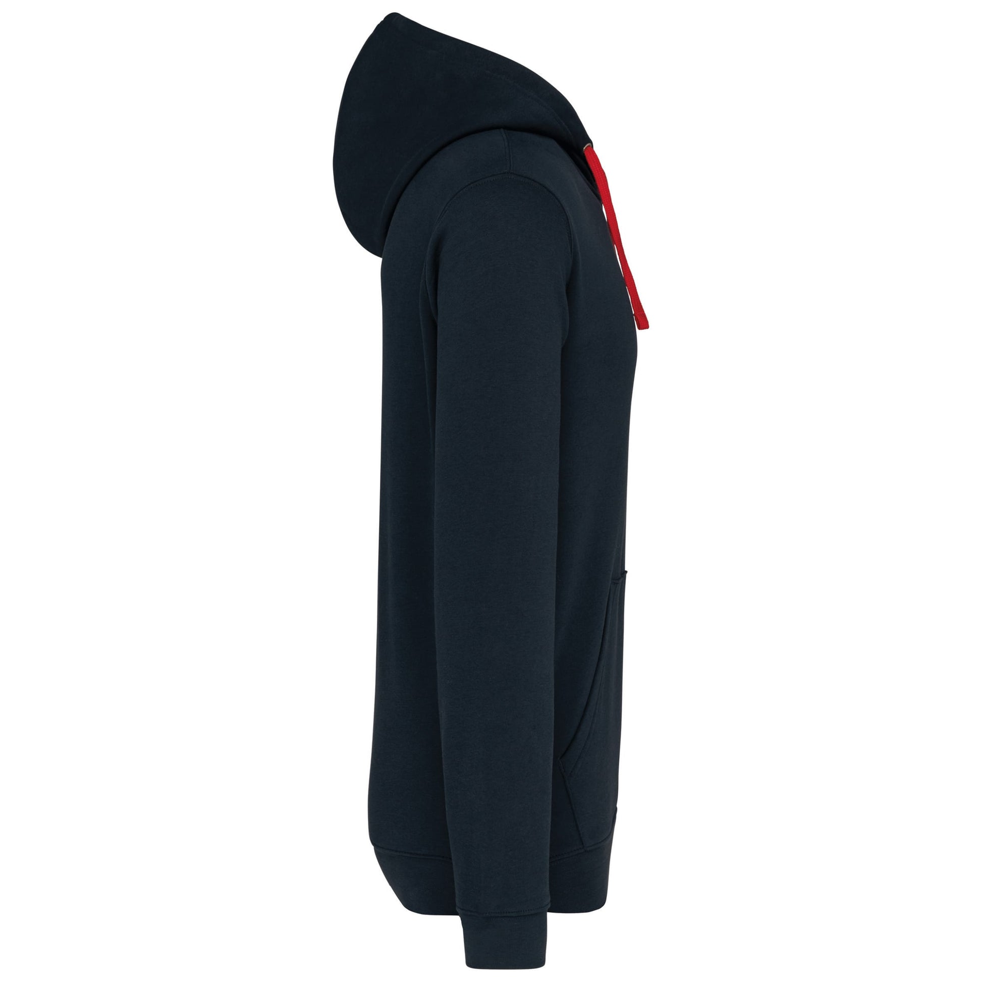 Sweater met contrasterende capuchon